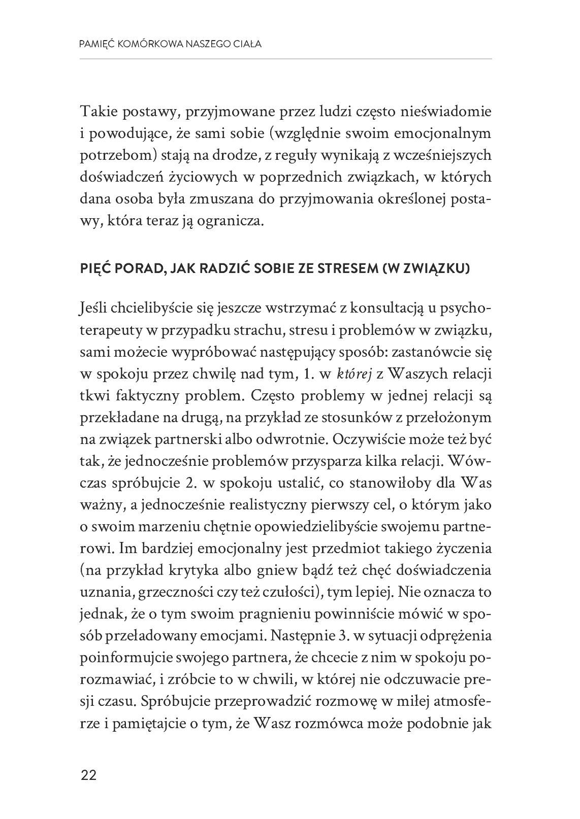 Fragment „Pamięć komórkowa naszego ciała” — strona 24 z 30