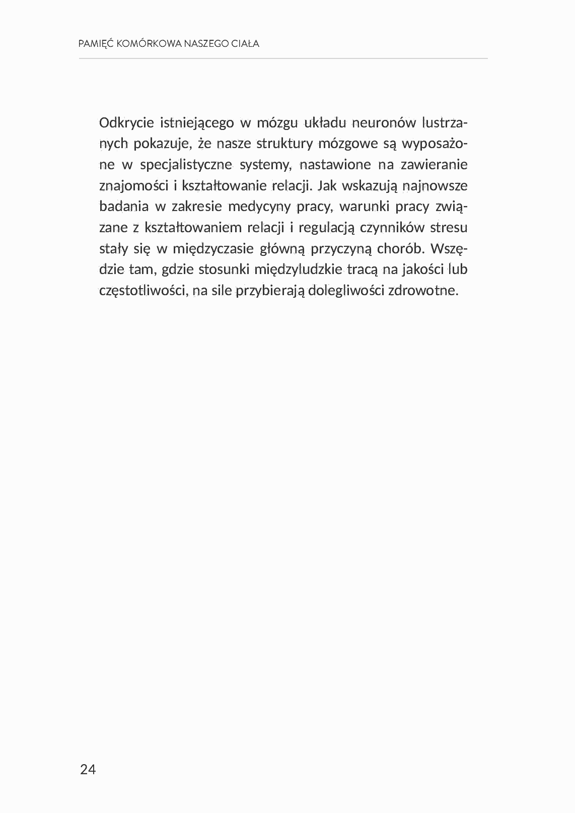 Fragment „Pamięć komórkowa naszego ciała” — strona 26 z 30