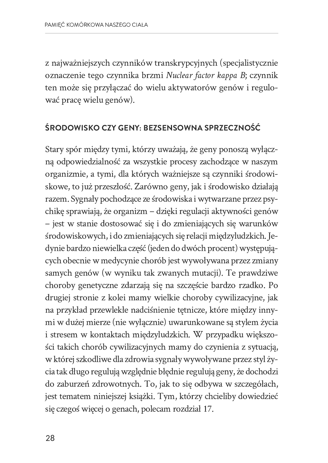 Fragment „Pamięć komórkowa naszego ciała” — strona 30 z 30