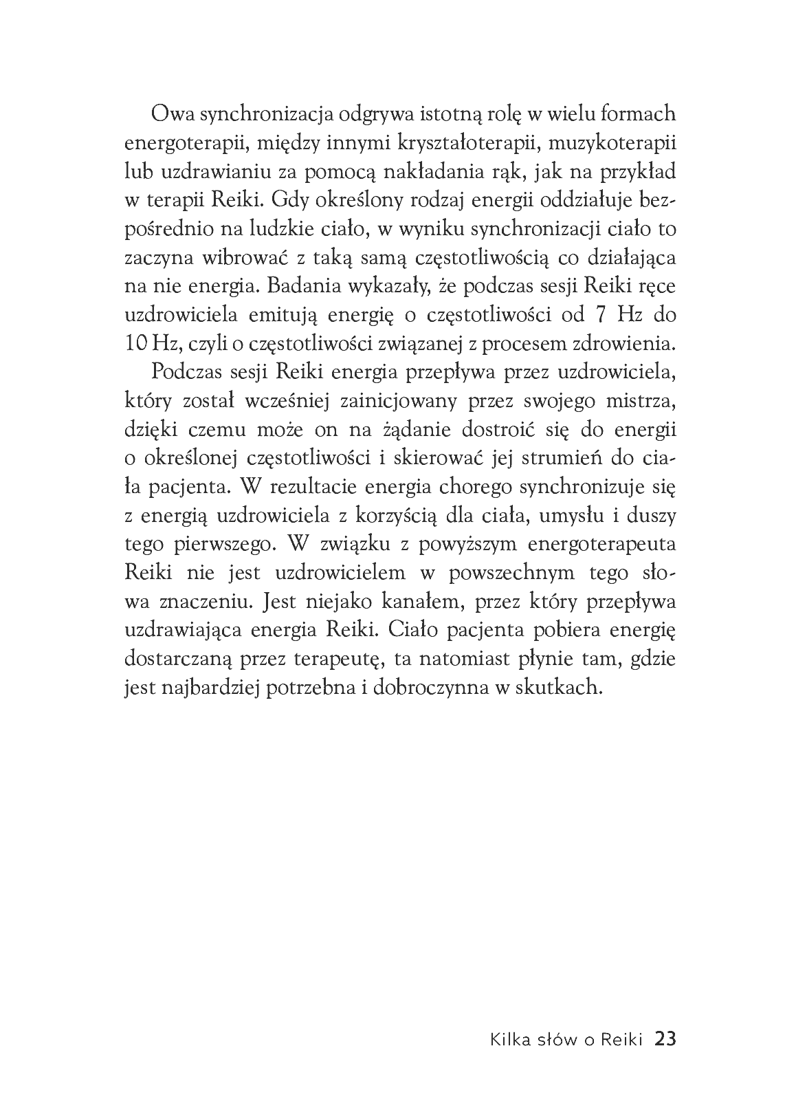 Fragment „Reiki - samodzielne uzdrawianie” — strona 23 z 30