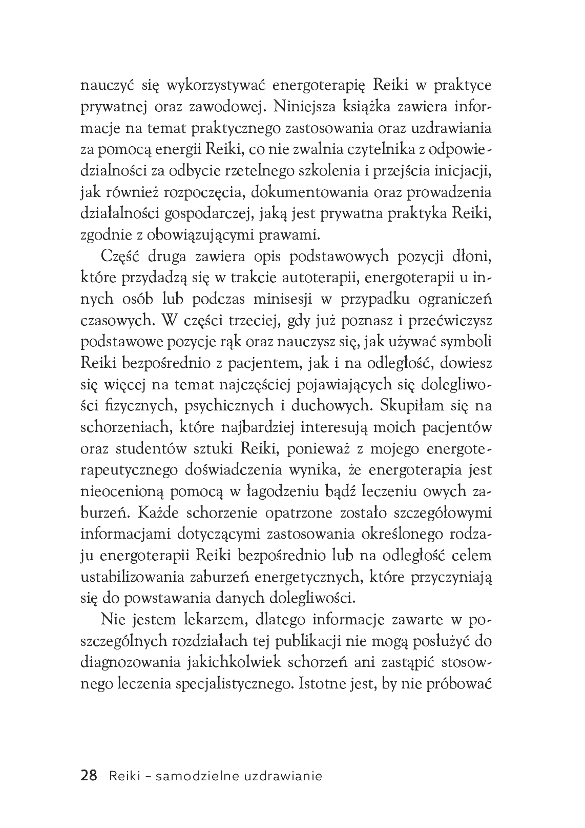 Fragment „Reiki - samodzielne uzdrawianie” — strona 28 z 30
