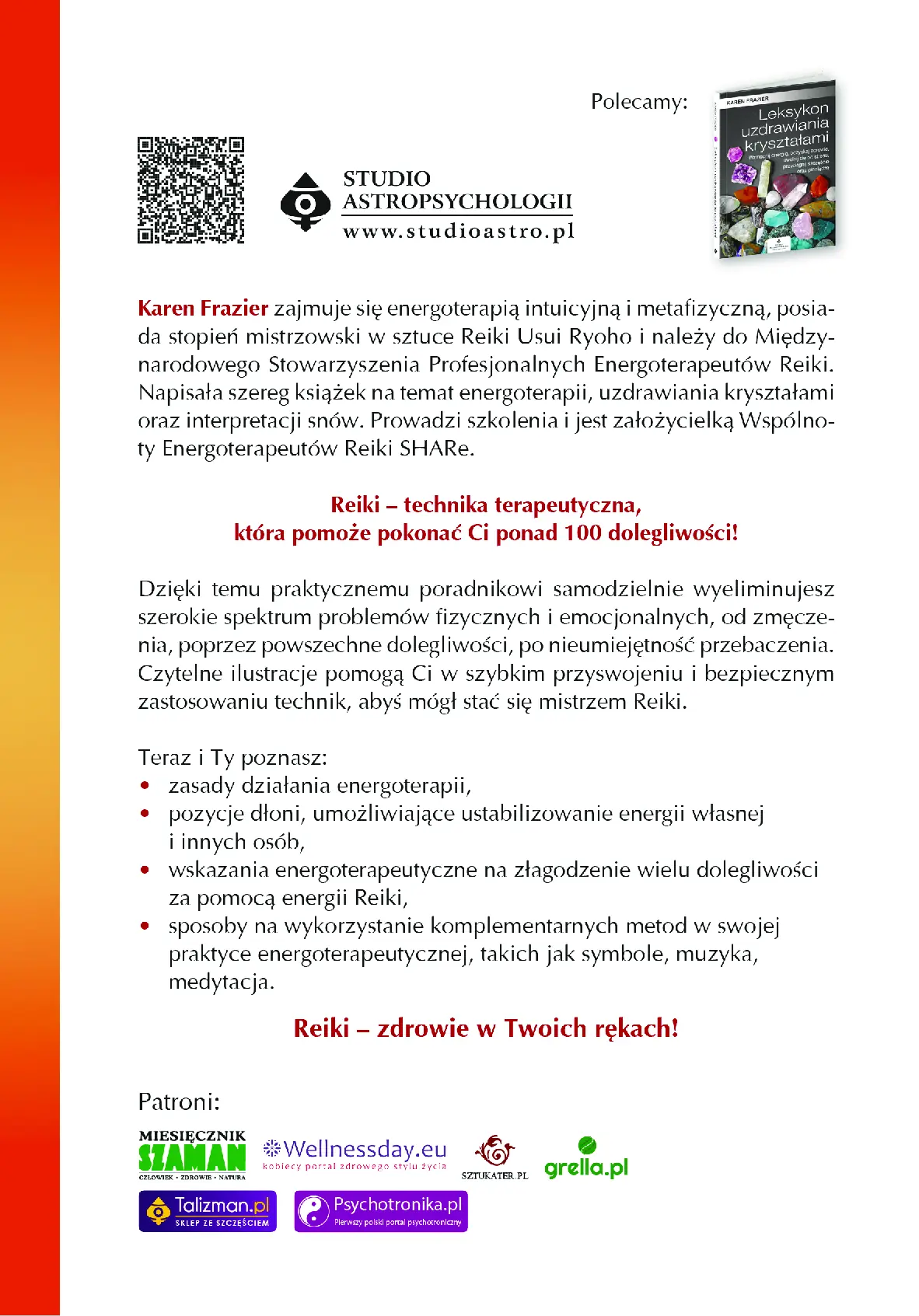 Fragment „Reiki - samodzielne uzdrawianie” — strona 30 z 30