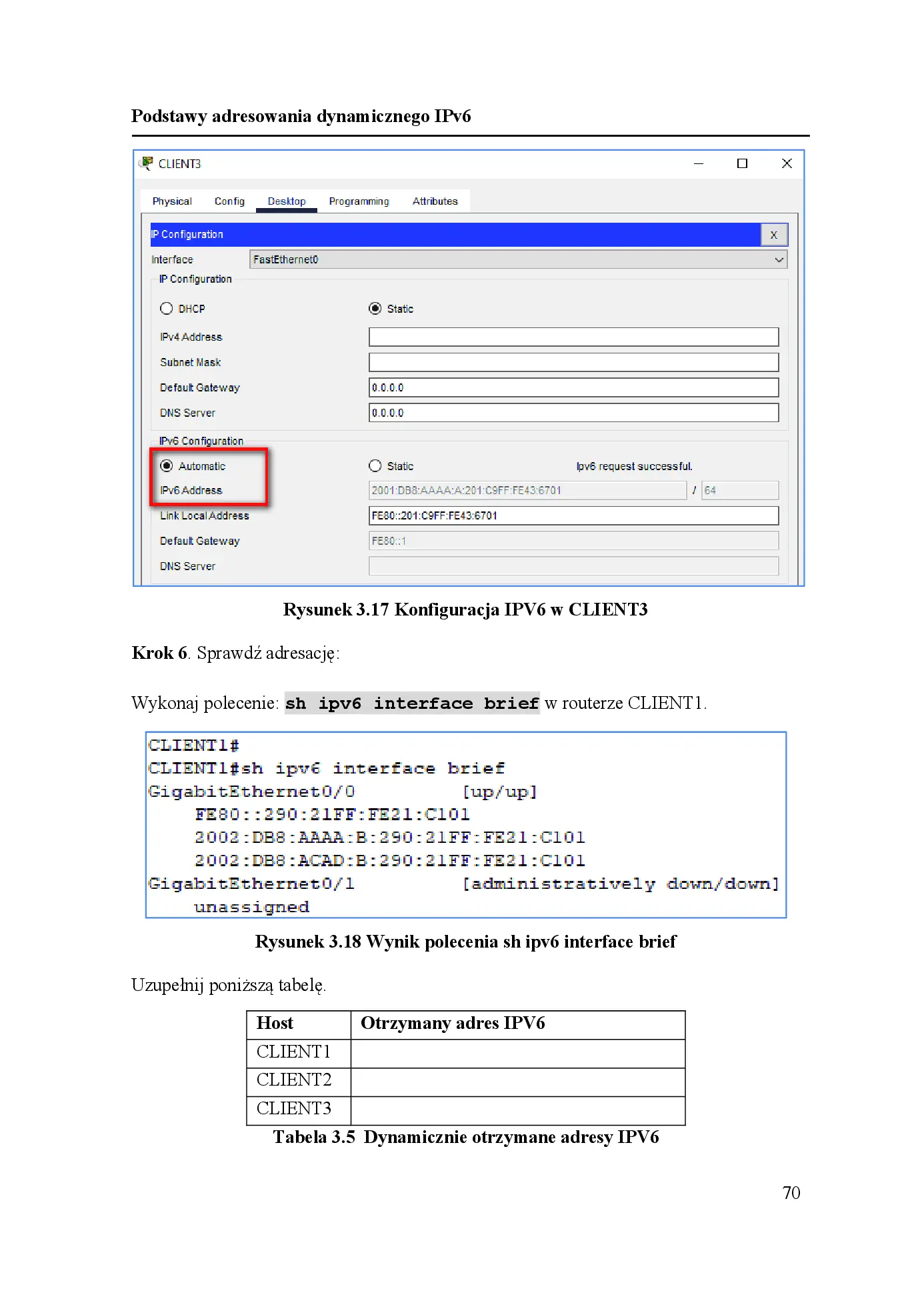 Fragment „Podstawy konfiguracji IPv6 dla technika i studenta IT z przykładami i ćwiczeniami w Packet Tracer” — strona 16 z 30