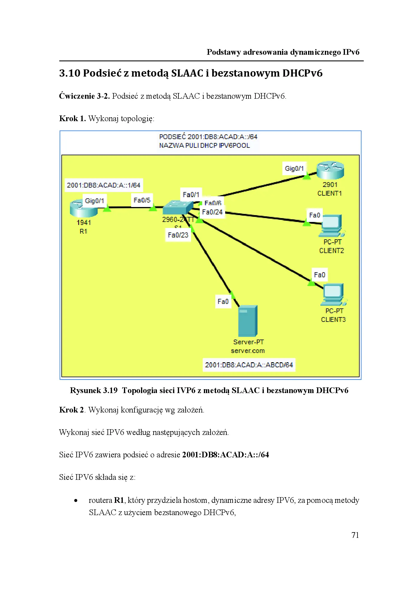 Fragment „Podstawy konfiguracji IPv6 dla technika i studenta IT z przykładami i ćwiczeniami w Packet Tracer” — strona 17 z 30
