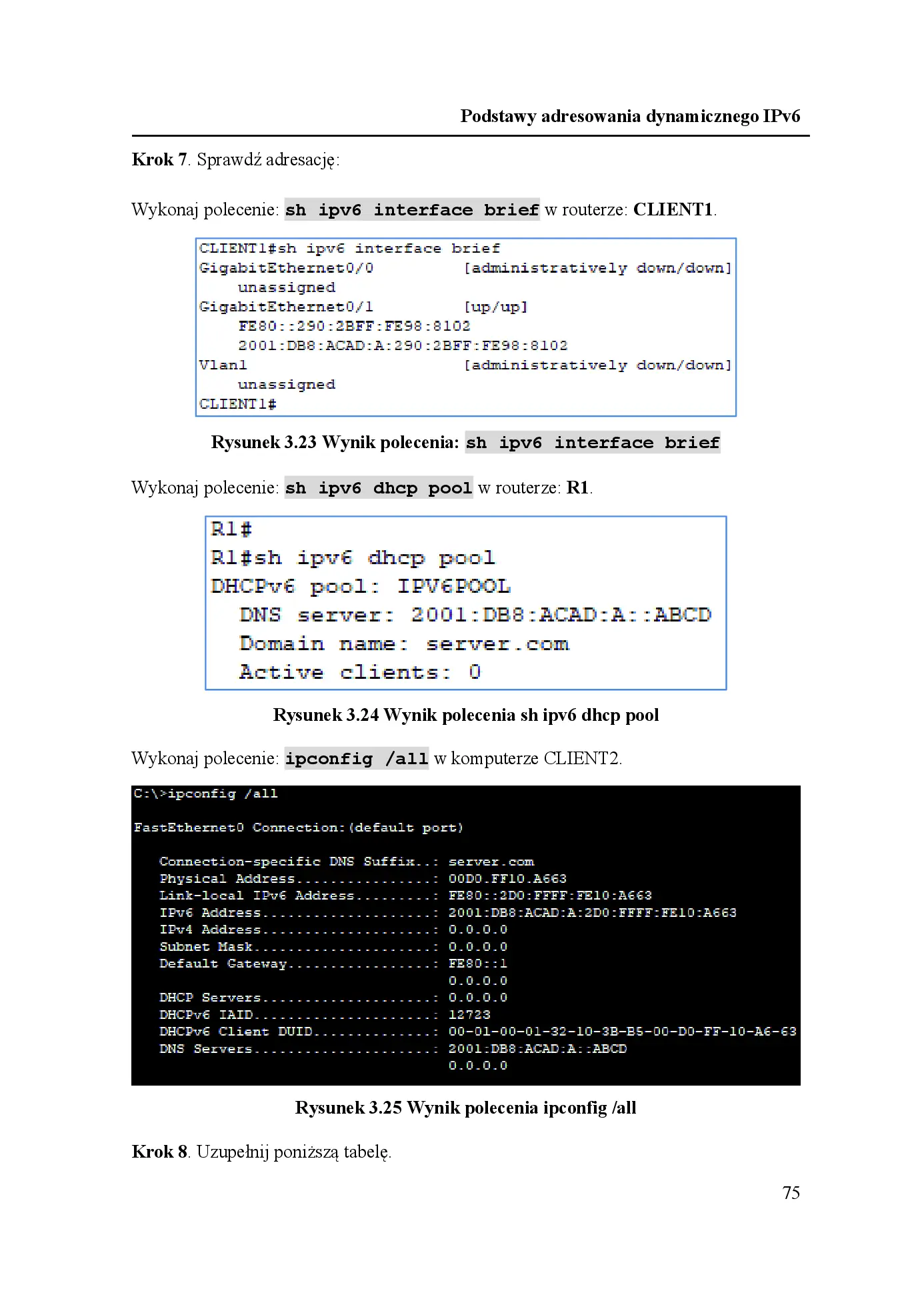 Fragment „Podstawy konfiguracji IPv6 dla technika i studenta IT z przykładami i ćwiczeniami w Packet Tracer” — strona 21 z 30