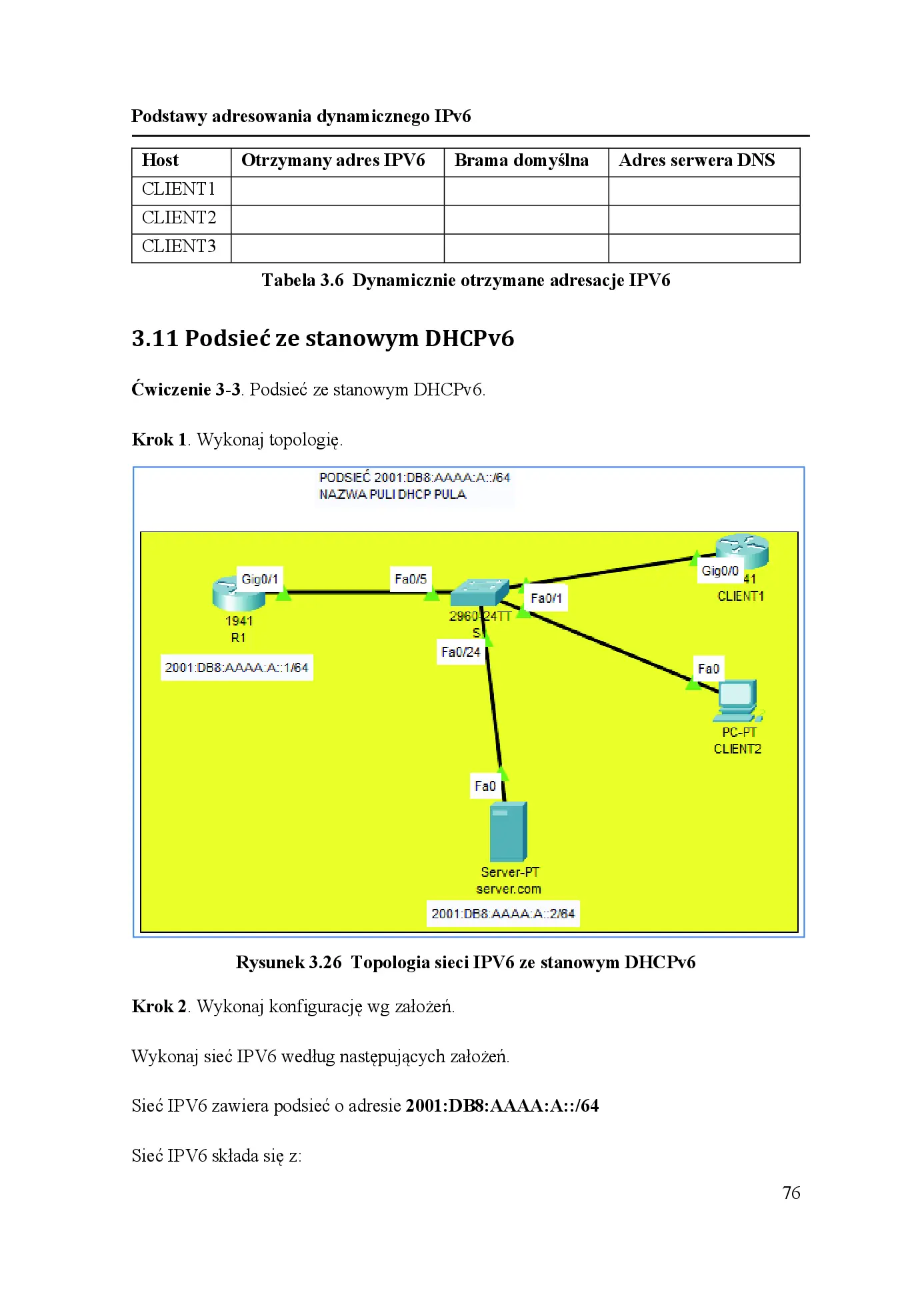 Fragment „Podstawy konfiguracji IPv6 dla technika i studenta IT z przykładami i ćwiczeniami w Packet Tracer” — strona 22 z 30