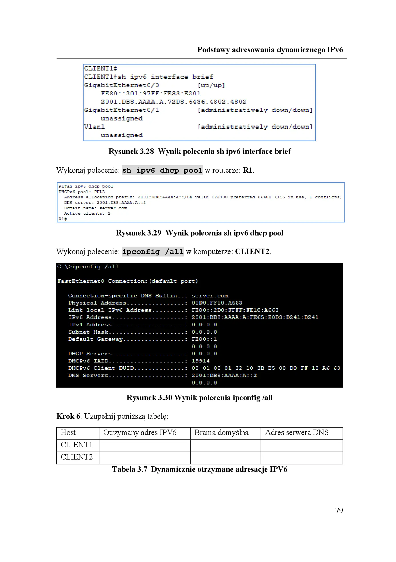 Fragment „Podstawy konfiguracji IPv6 dla technika i studenta IT z przykładami i ćwiczeniami w Packet Tracer” — strona 25 z 30