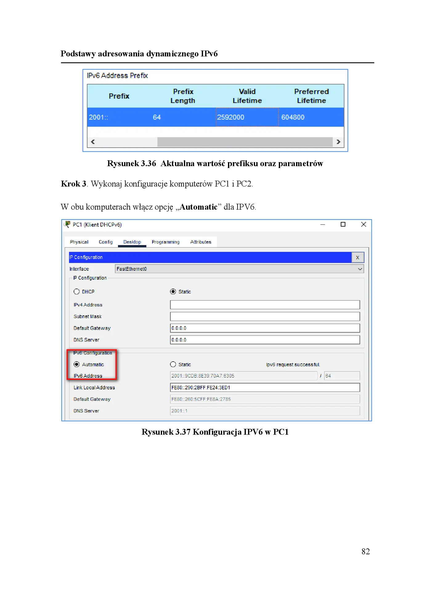Fragment „Podstawy konfiguracji IPv6 dla technika i studenta IT z przykładami i ćwiczeniami w Packet Tracer” — strona 28 z 30