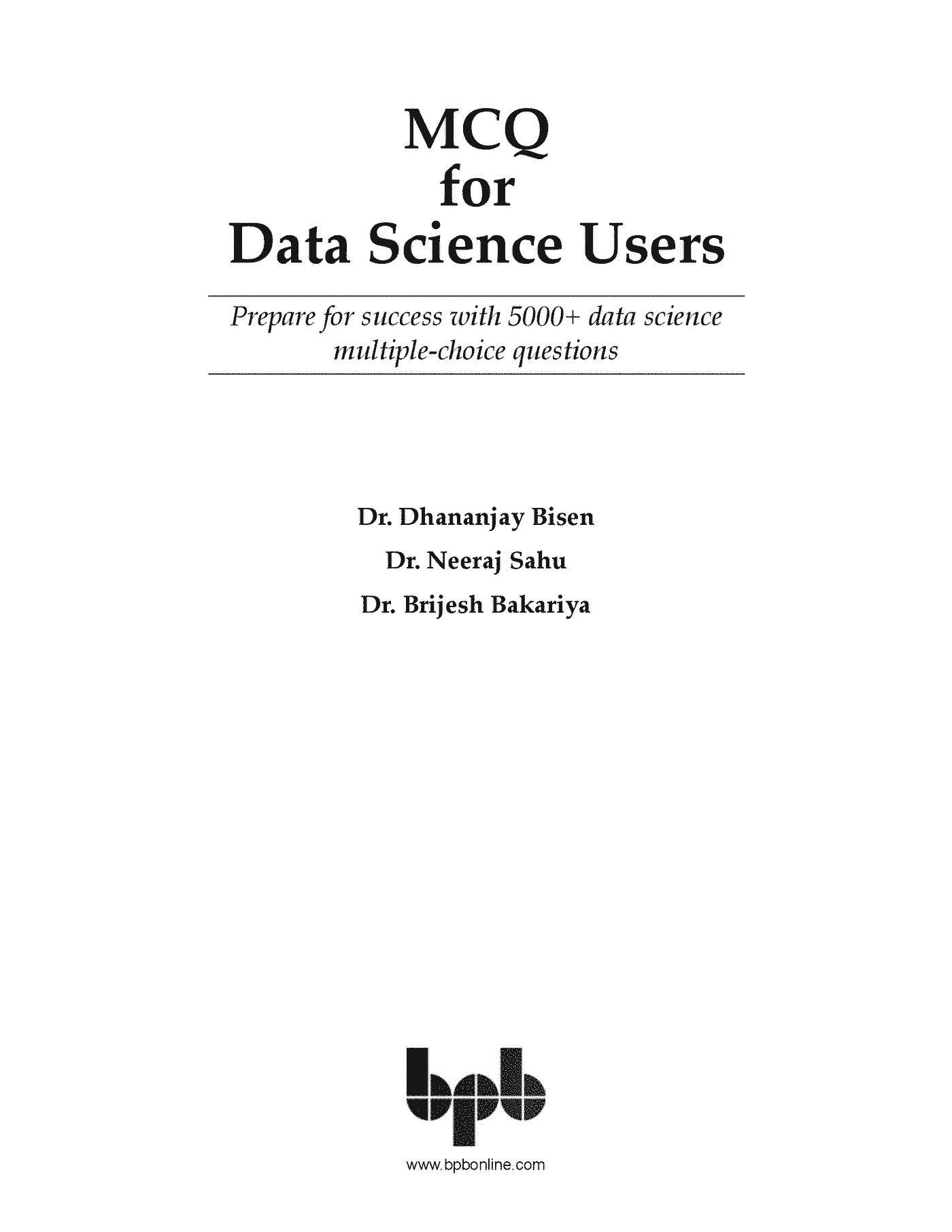Fragment „MCQ for Data Science Users” — strona 1 z 17