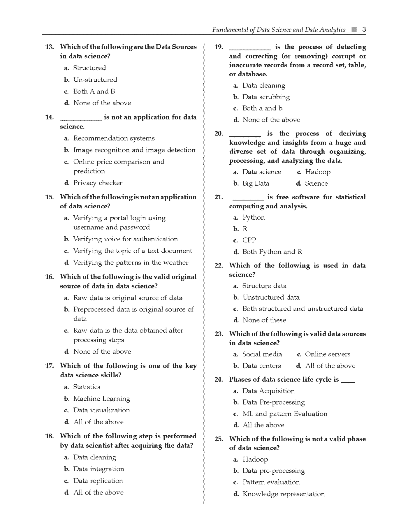 Fragment „MCQ for Data Science Users” — strona 17 z 17