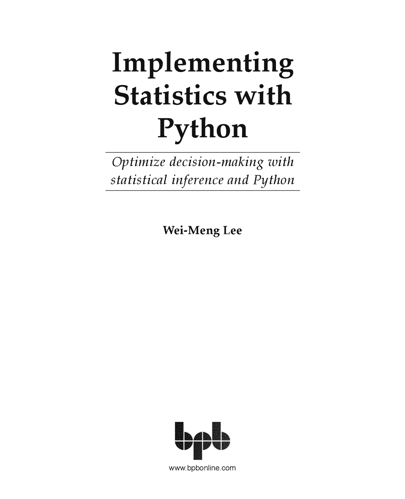 Fragment „Implementing Statistics with Python” — strona 1 z 27