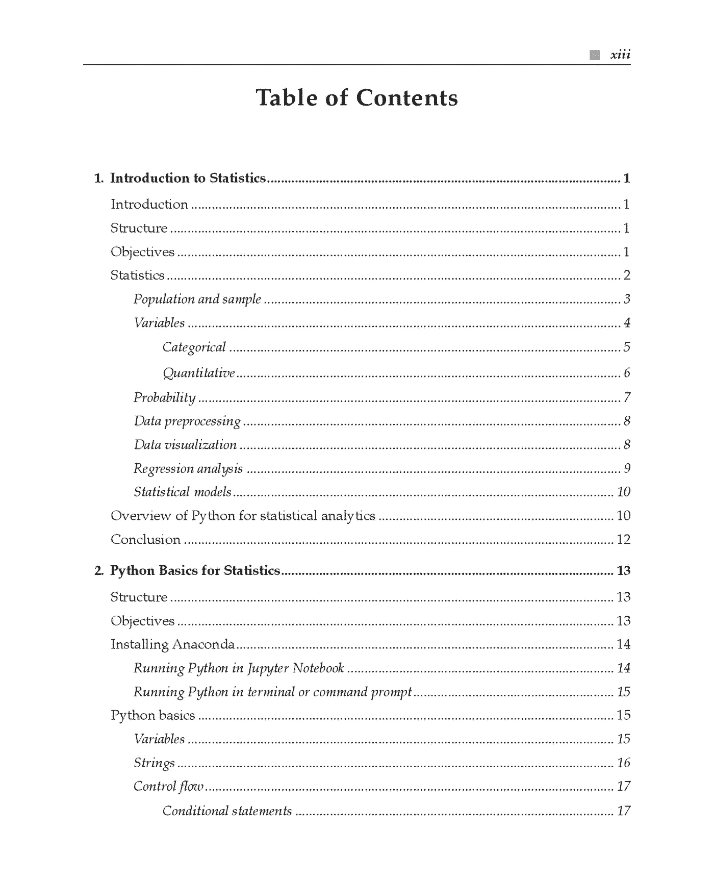 Fragment „Implementing Statistics with Python” — strona 13 z 27