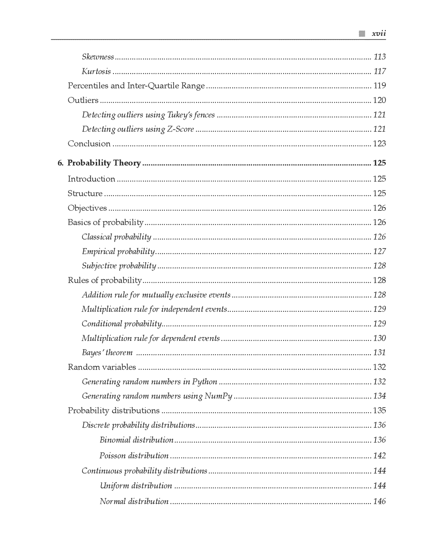Fragment „Implementing Statistics with Python” — strona 17 z 27