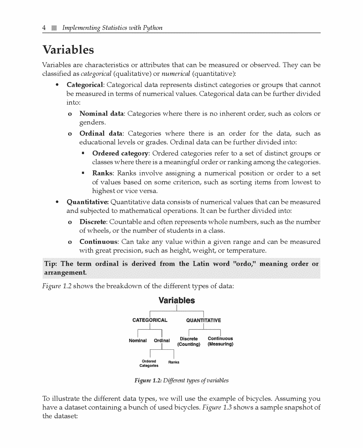Fragment „Implementing Statistics with Python” — strona 26 z 27