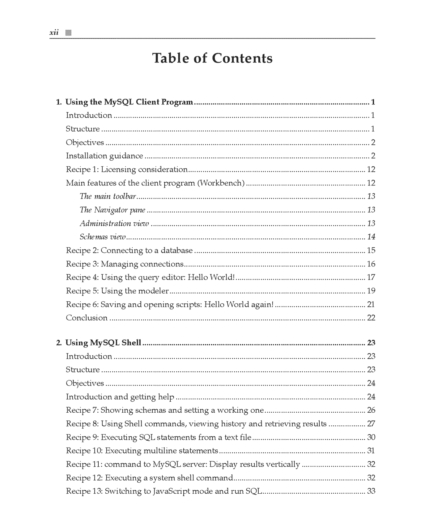 Fragment „MySQL Cookbook” — strona 12 z 25