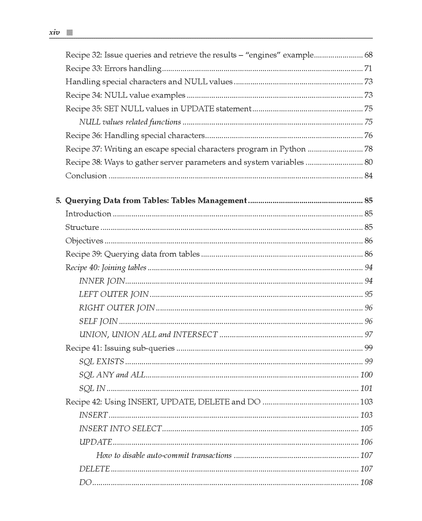 Fragment „MySQL Cookbook” — strona 14 z 25