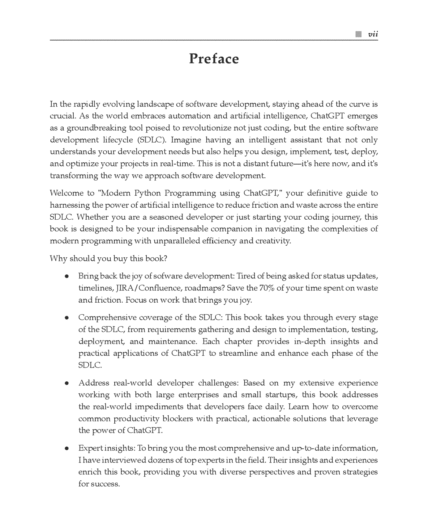 Fragment „Modern Python Programming using ChatGPT” — strona 7 z 30