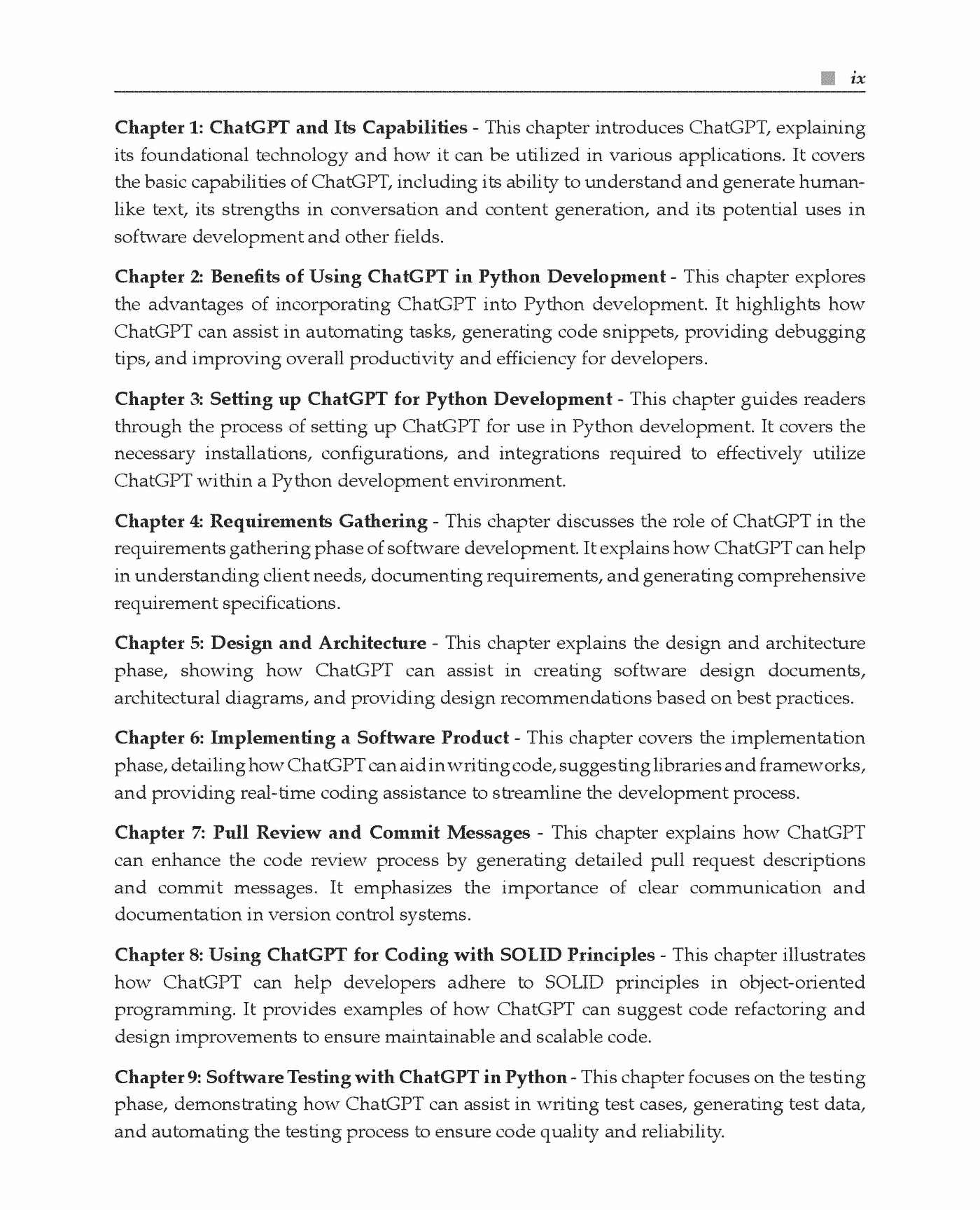 Fragment „Modern Python Programming using ChatGPT” — strona 9 z 30