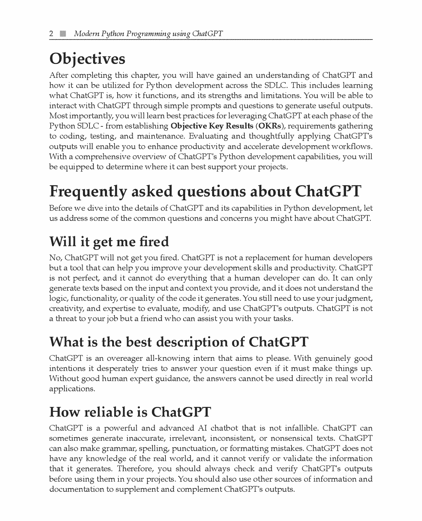 Fragment „Modern Python Programming using ChatGPT” — strona 28 z 30