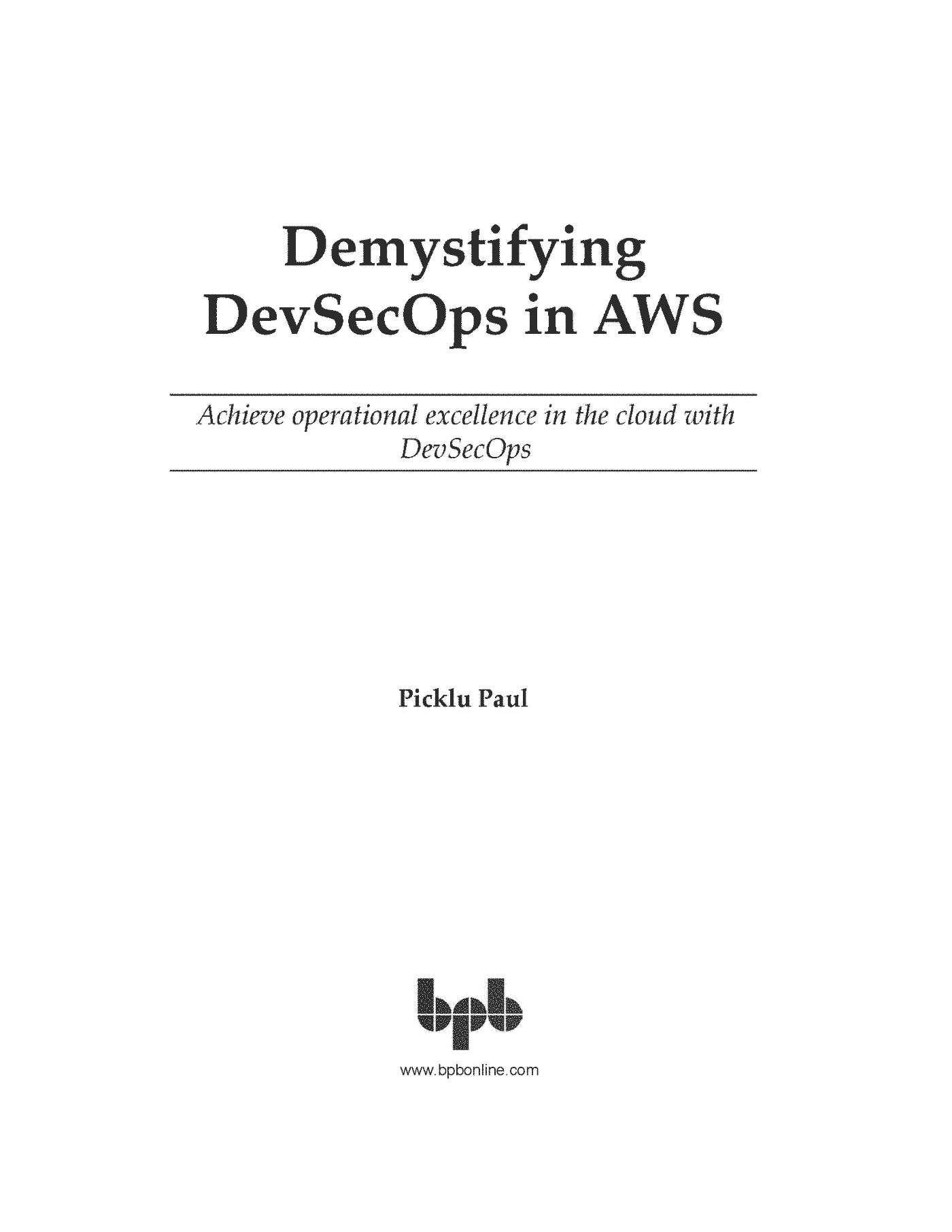Fragment „Demystifying DevSecOps in AWS” — strona 1 z 23