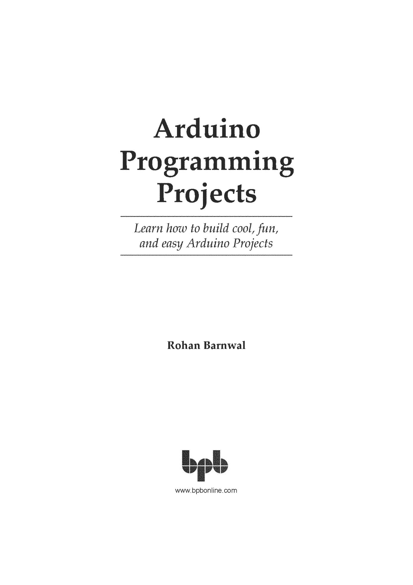 Fragment „Arduino Programming Projects” — strona 1 z 21