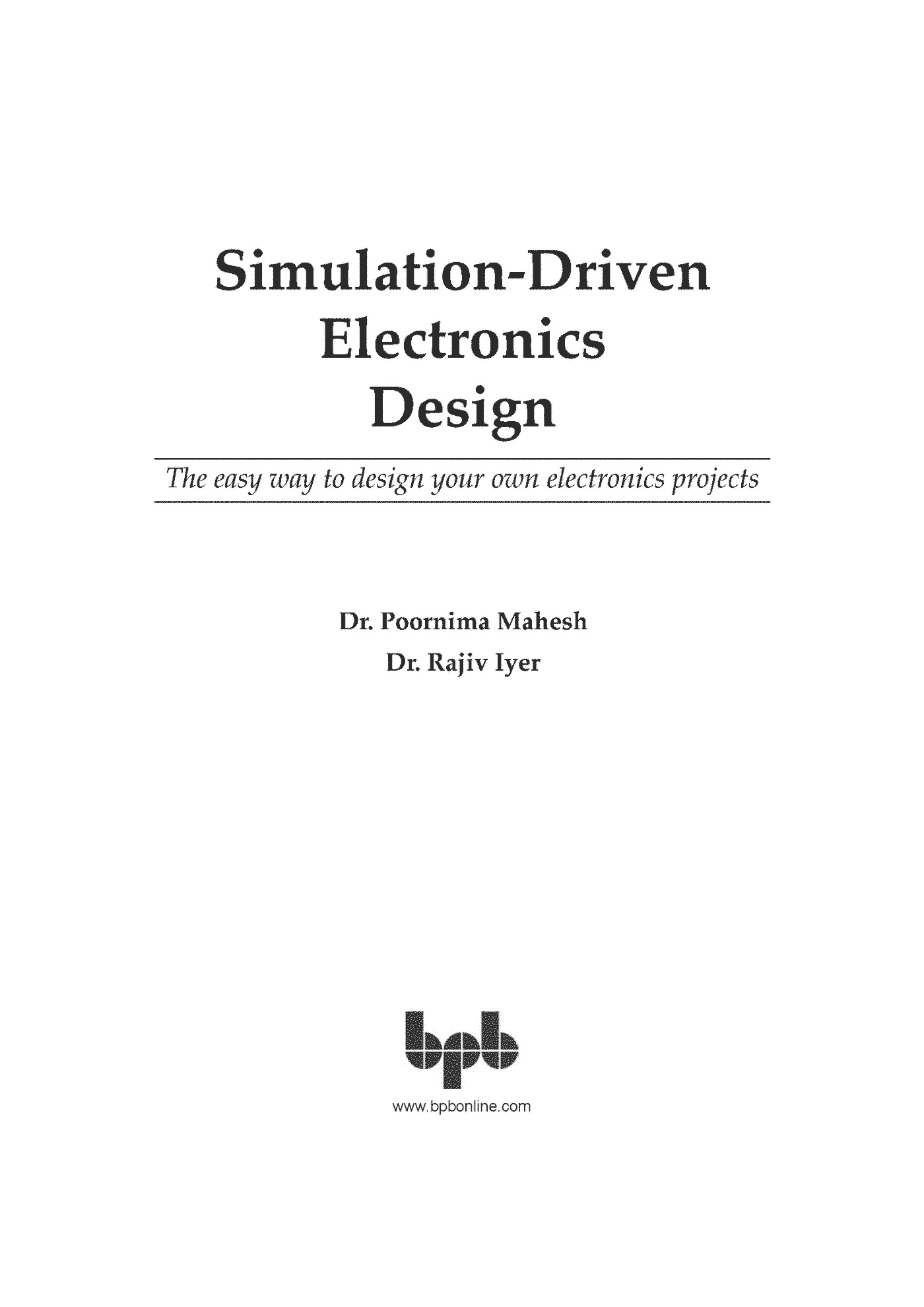 Fragment „Simulation-Driven Electronics Design” — strona 1 z 29