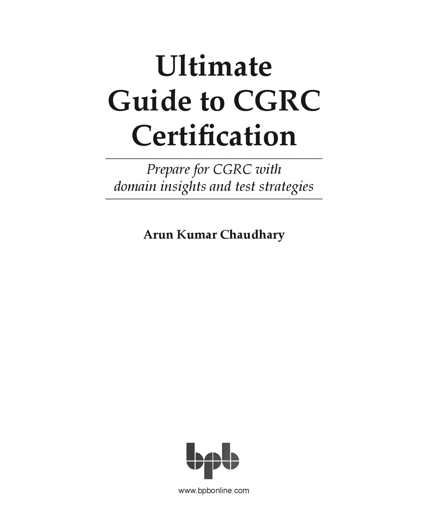 Fragment „Ultimate Guide to CGRC Certification” — strona 1 z 30