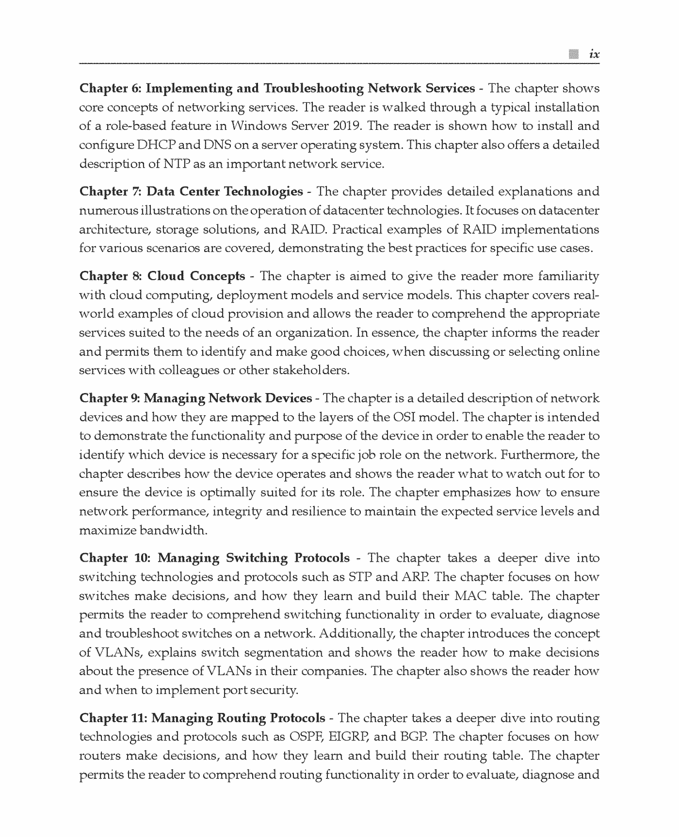 Fragment „CompTIA Network+ Certification Guide (Exam N10-009) - 2nd Edition” — strona 9 z 30