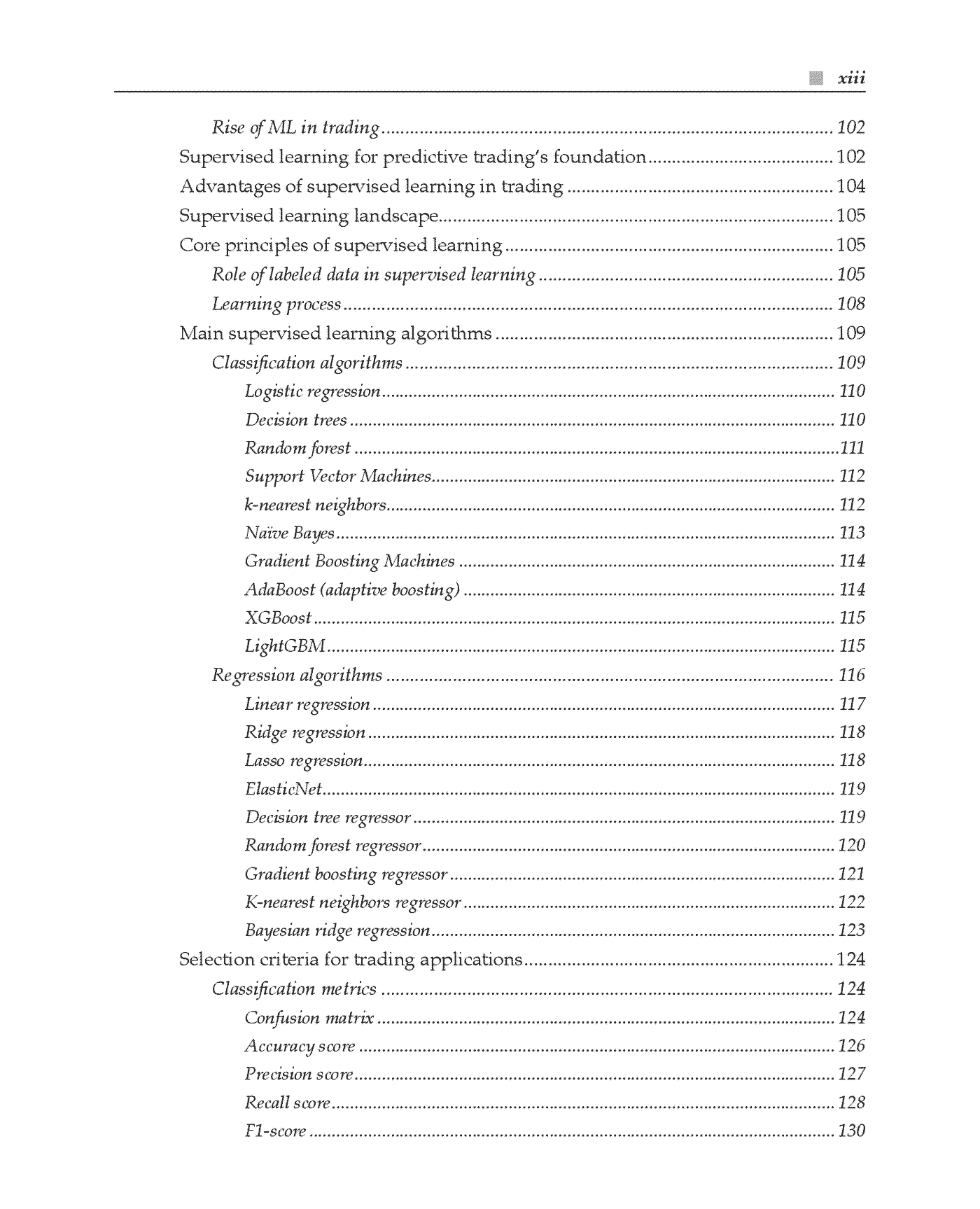 Fragment „High-performance Algorithmic Trading using Machine Learning” — strona 13 z 25