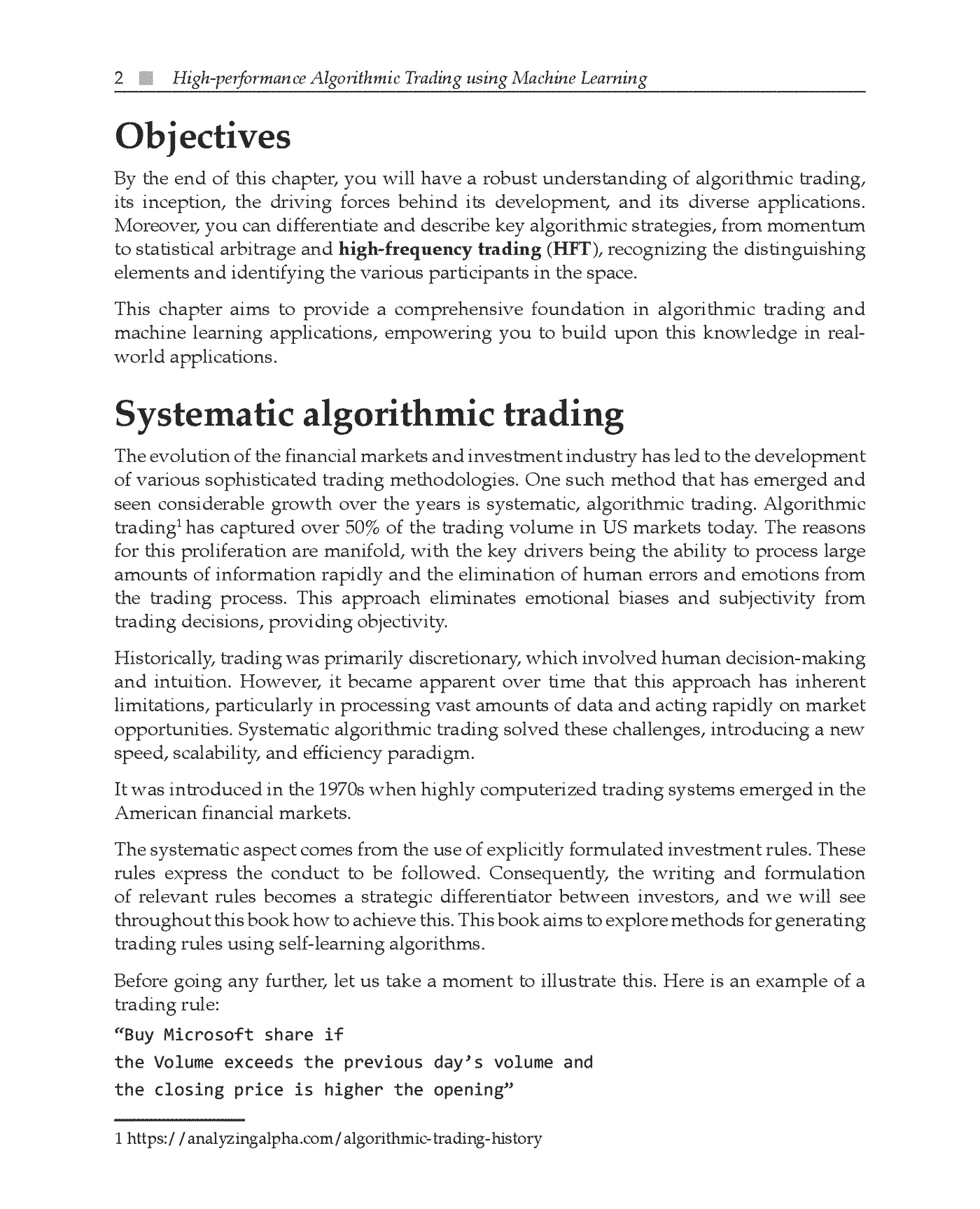 Fragment „High-performance Algorithmic Trading using Machine Learning” — strona 22 z 25