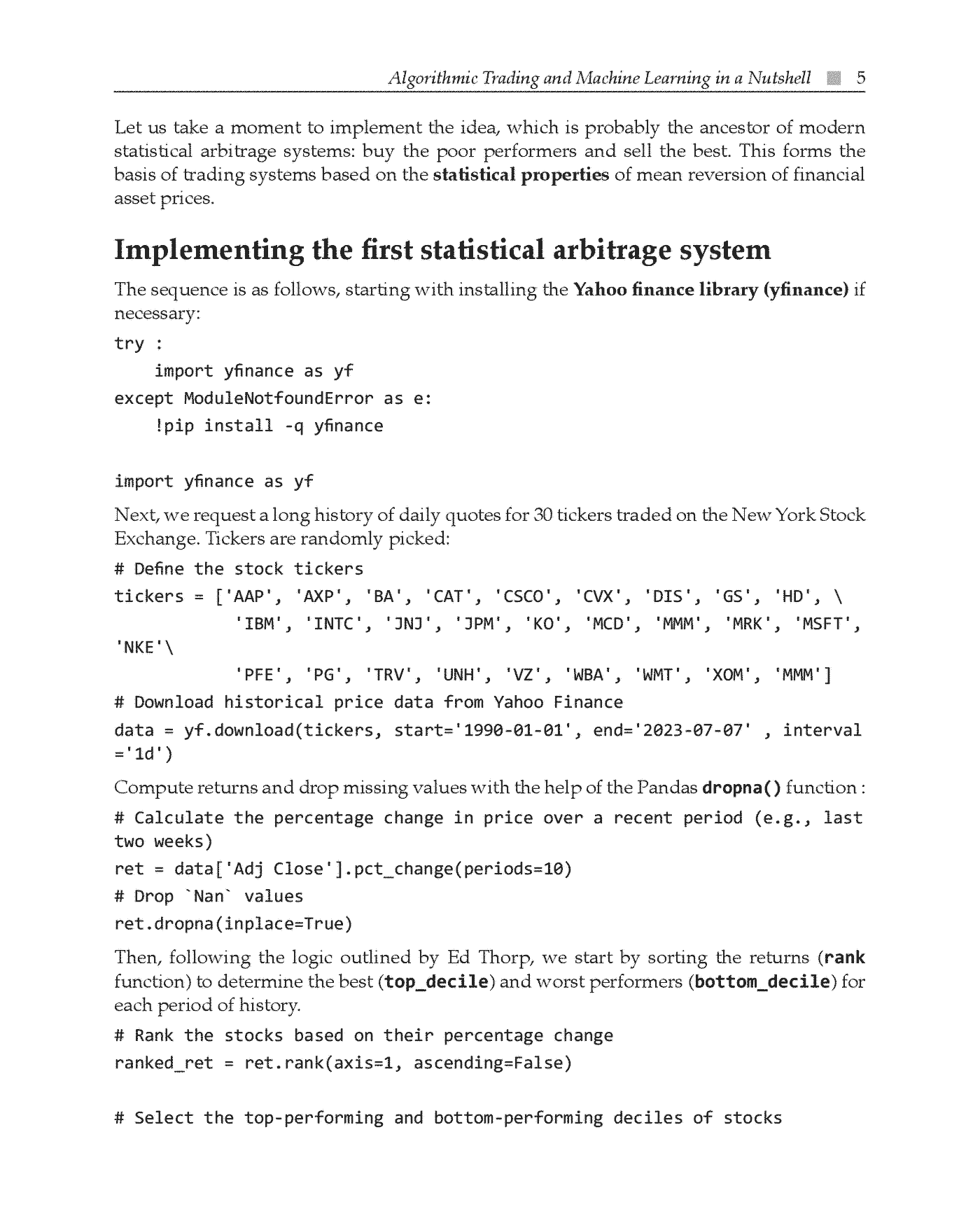 Fragment „High-performance Algorithmic Trading using Machine Learning” — strona 25 z 25
