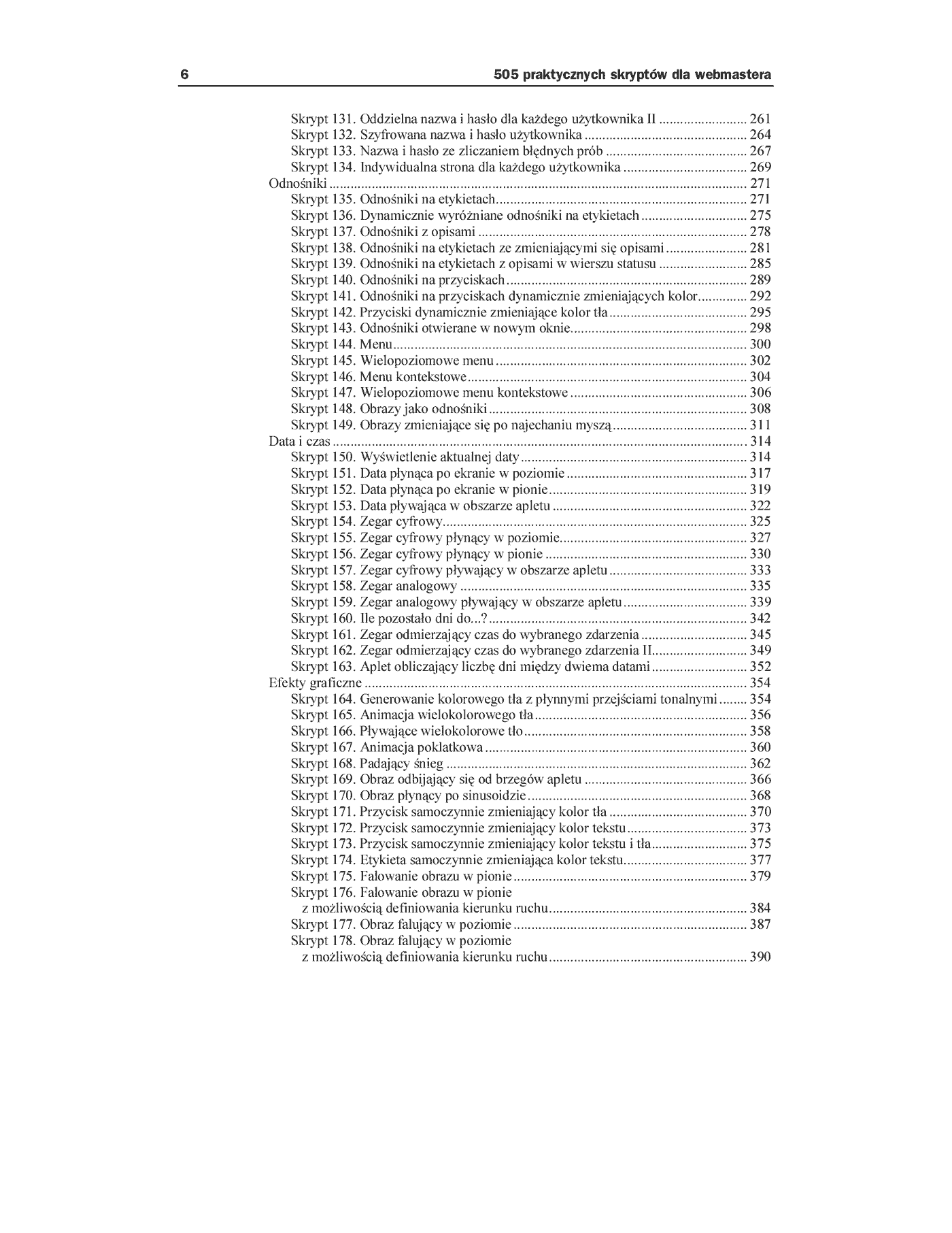 Fragment „505 praktycznych skryptów dla webmastera” — strona 5 z 30