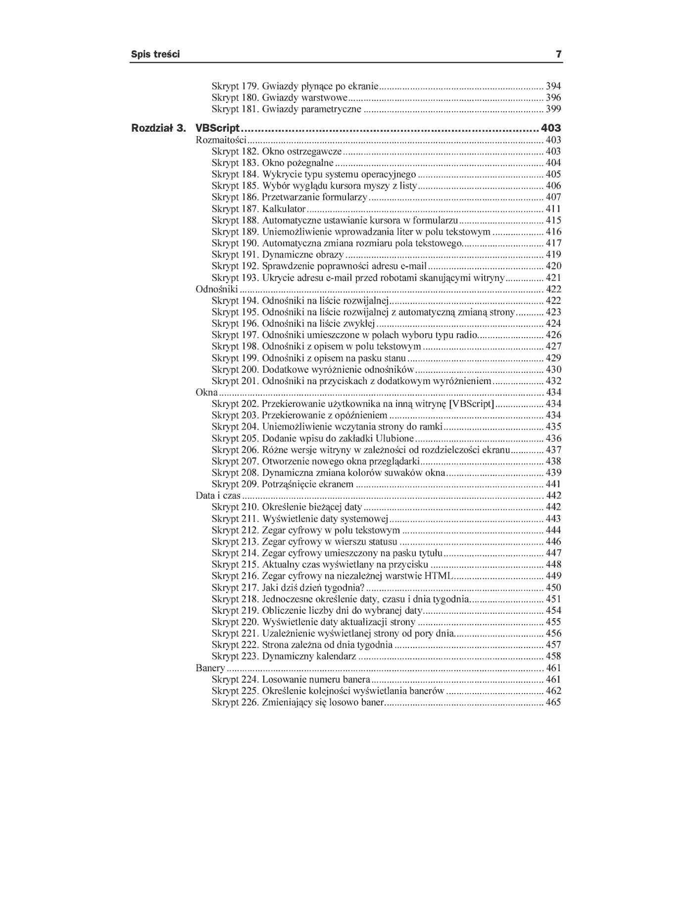 Fragment „505 praktycznych skryptów dla webmastera” — strona 6 z 30