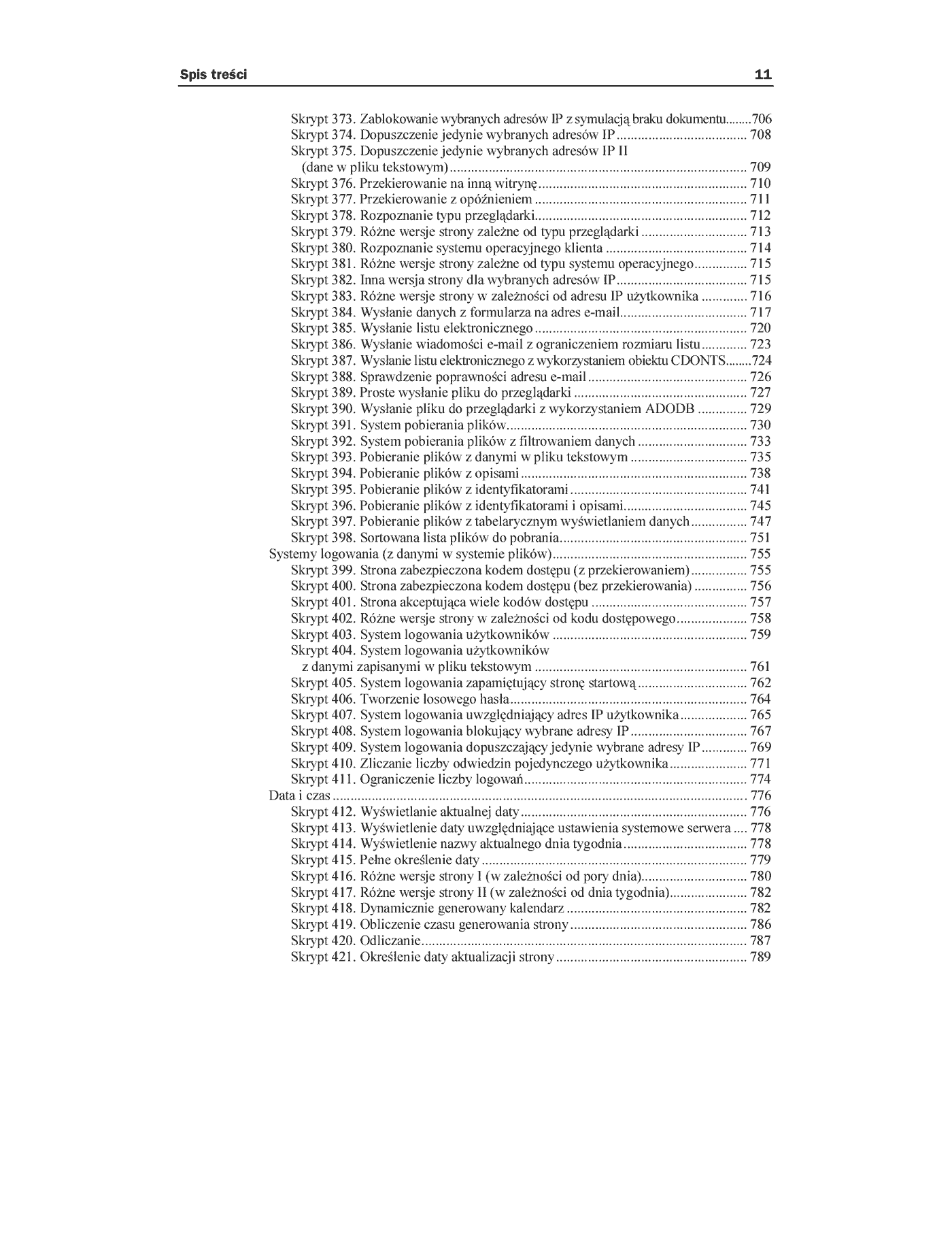 Fragment „505 praktycznych skryptów dla webmastera” — strona 10 z 30