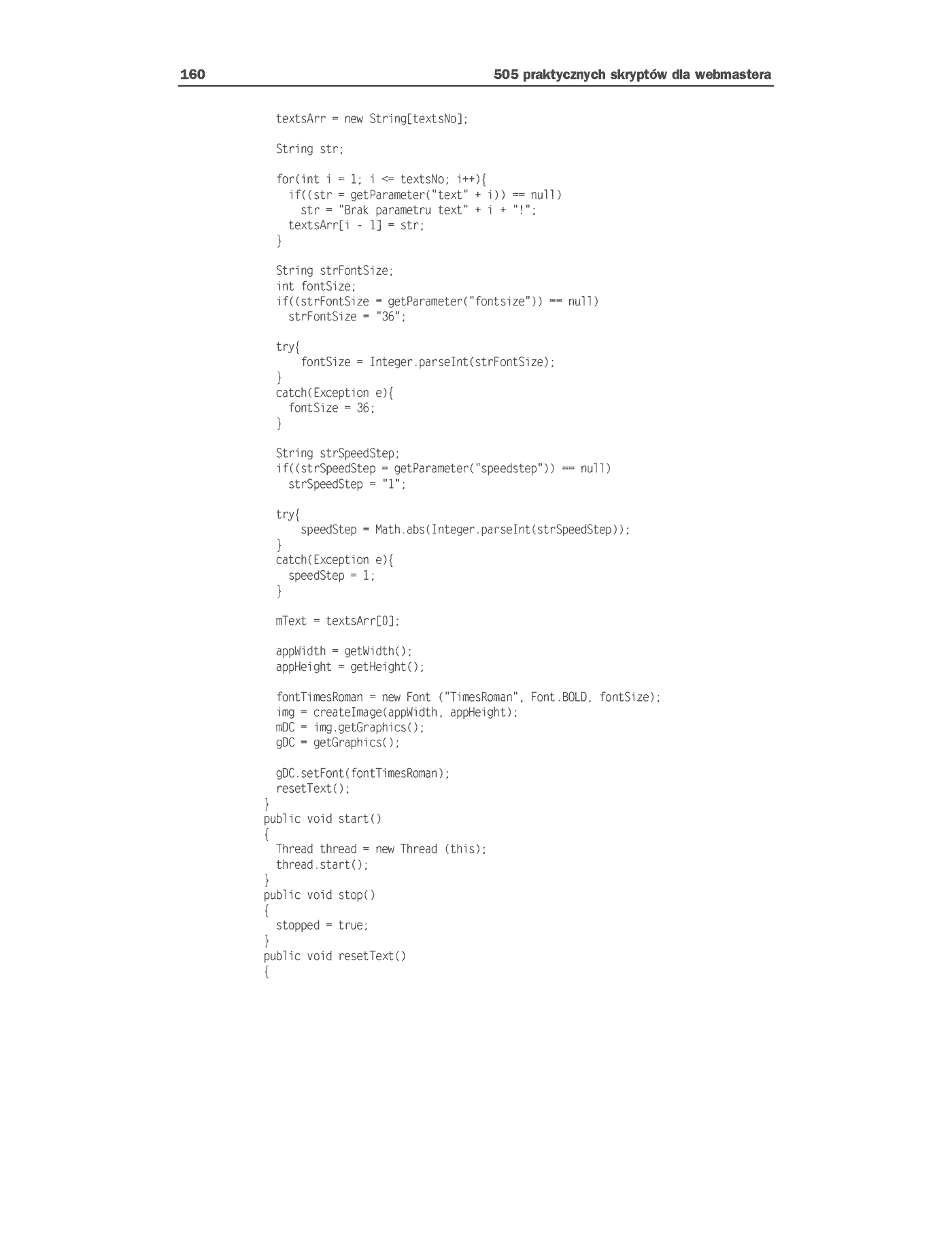 Fragment „505 praktycznych skryptów dla webmastera” — strona 22 z 30