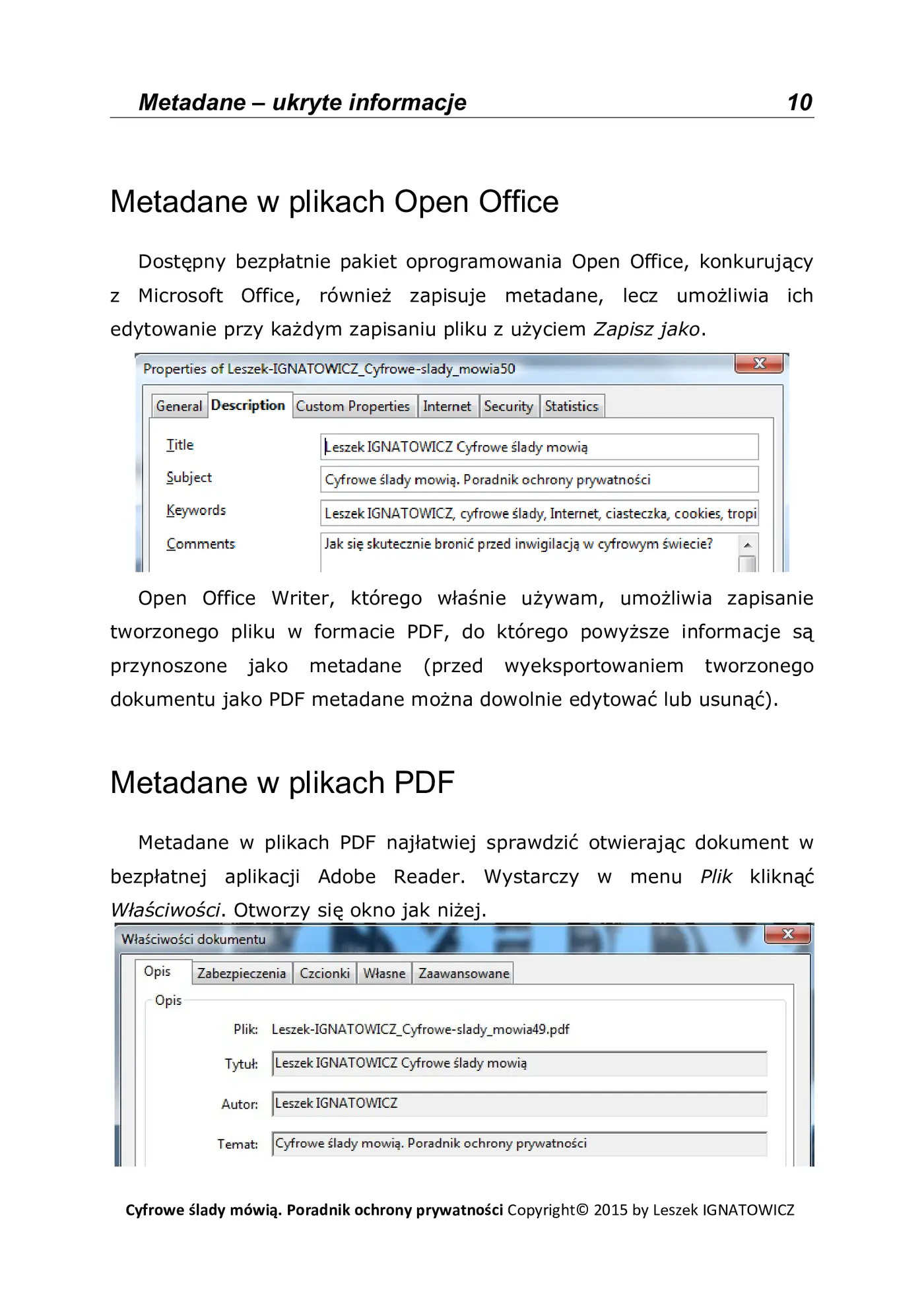 Fragment „Cyfrowe ślady mówią. Poradnik ochrony prywatności” — strona 10 z 18