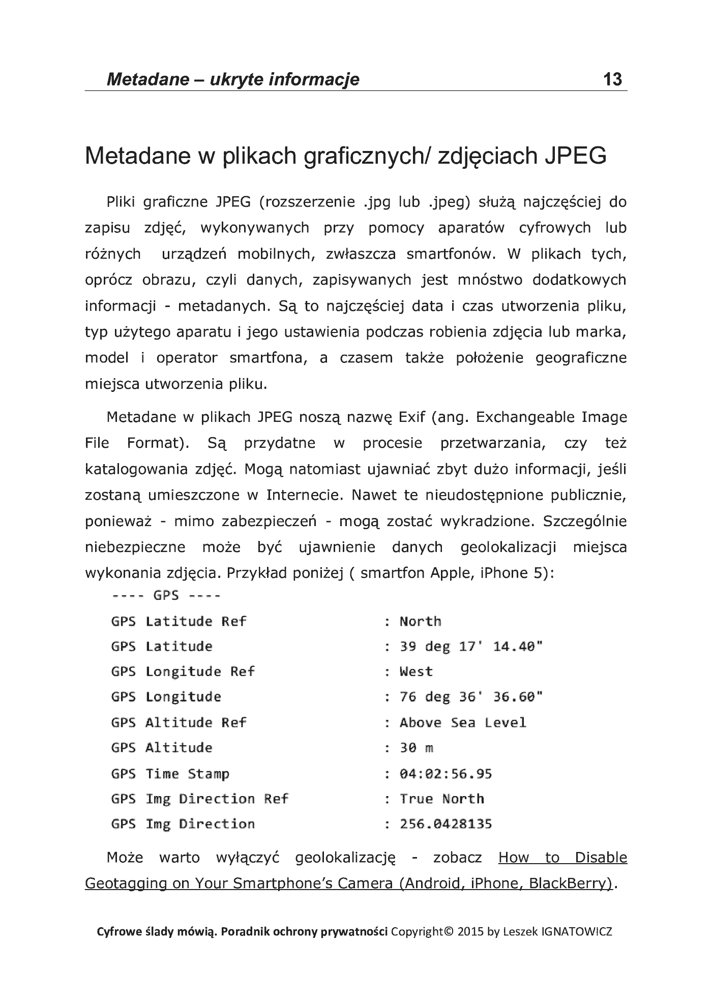 Fragment „Cyfrowe ślady mówią. Poradnik ochrony prywatności” — strona 13 z 18