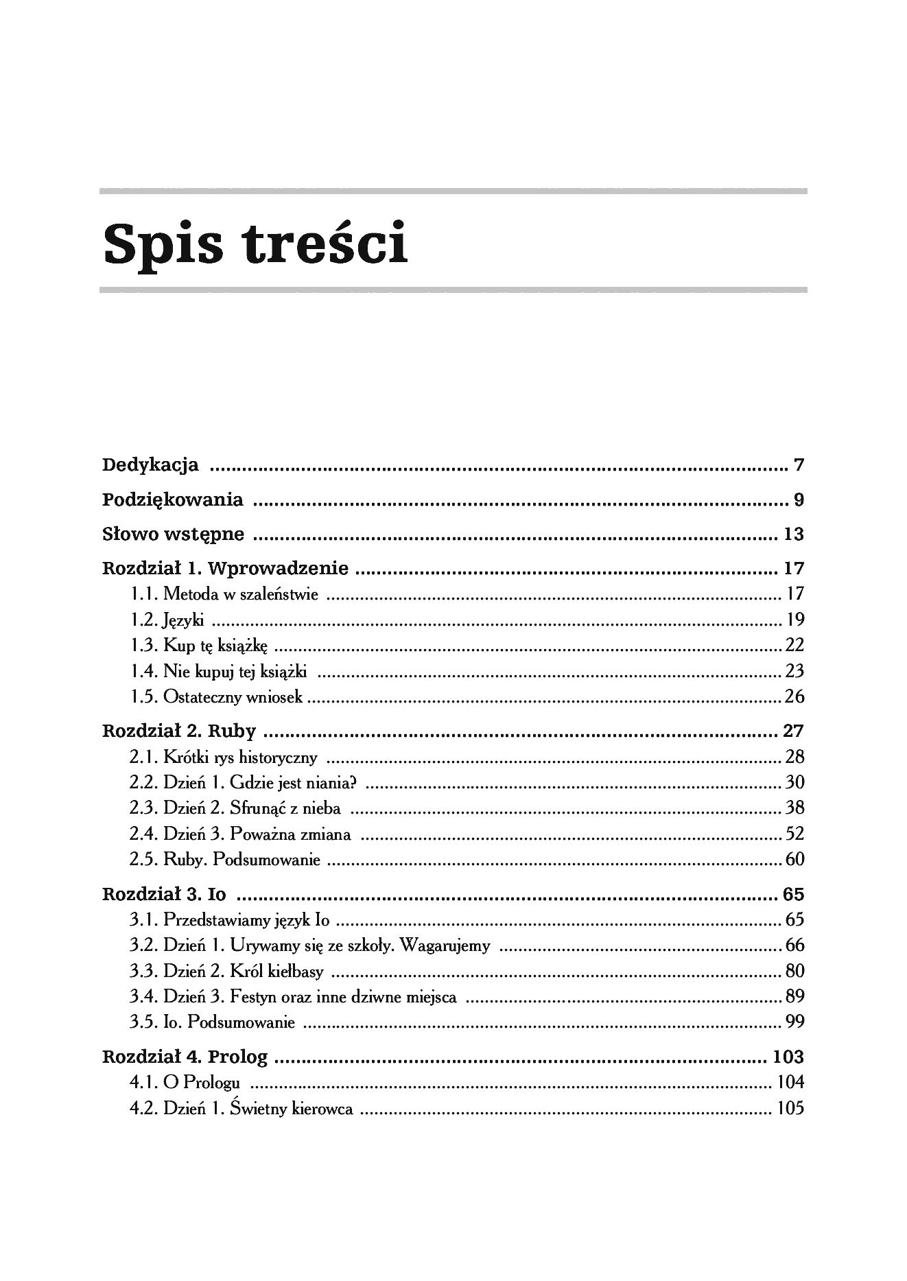 Fragment „Siedem języków w siedem tygodni. Praktyczny przewodnik nauki języków programowania” — strona 3 z 30