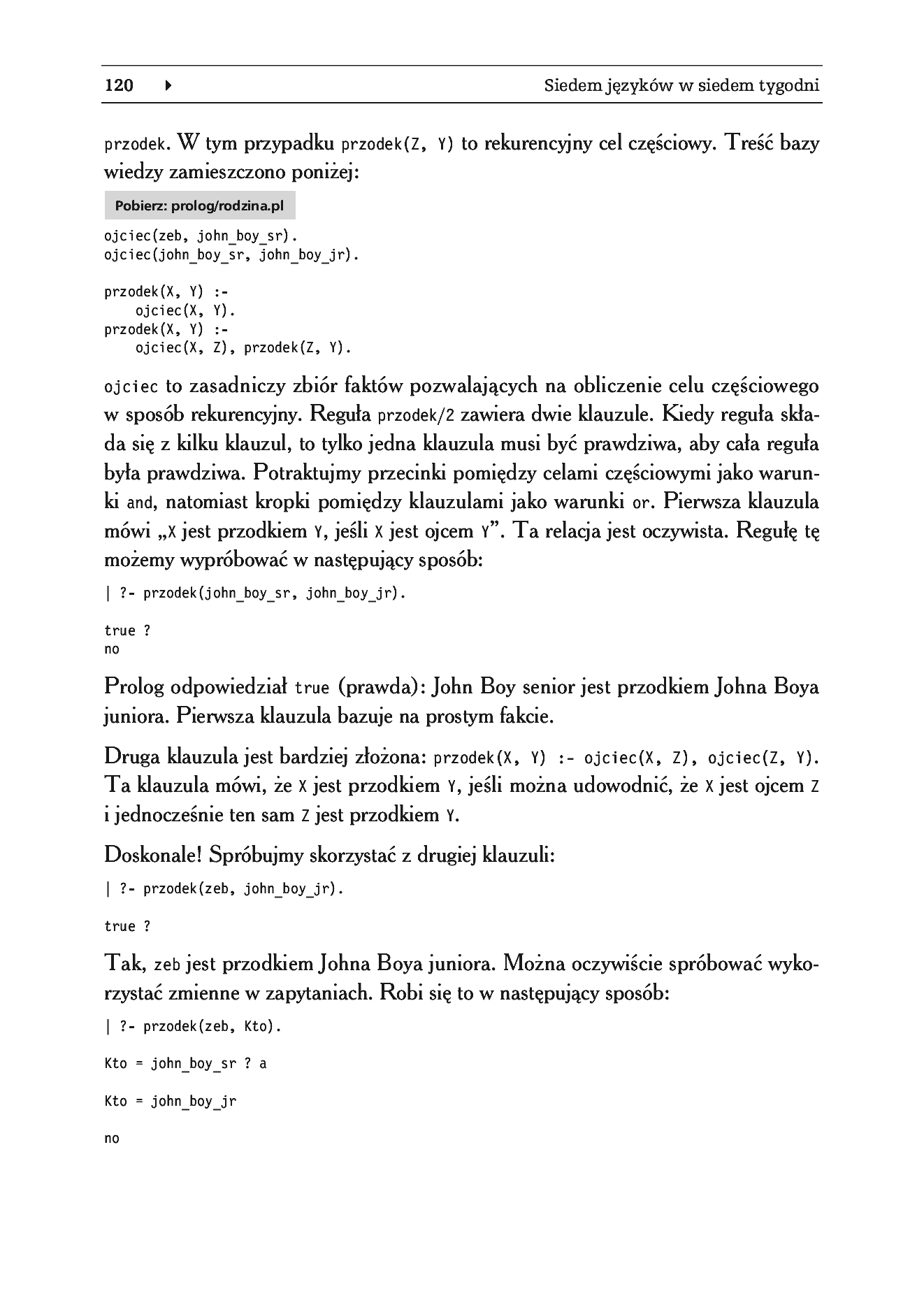Fragment „Siedem języków w siedem tygodni. Praktyczny przewodnik nauki języków programowania” — strona 22 z 30