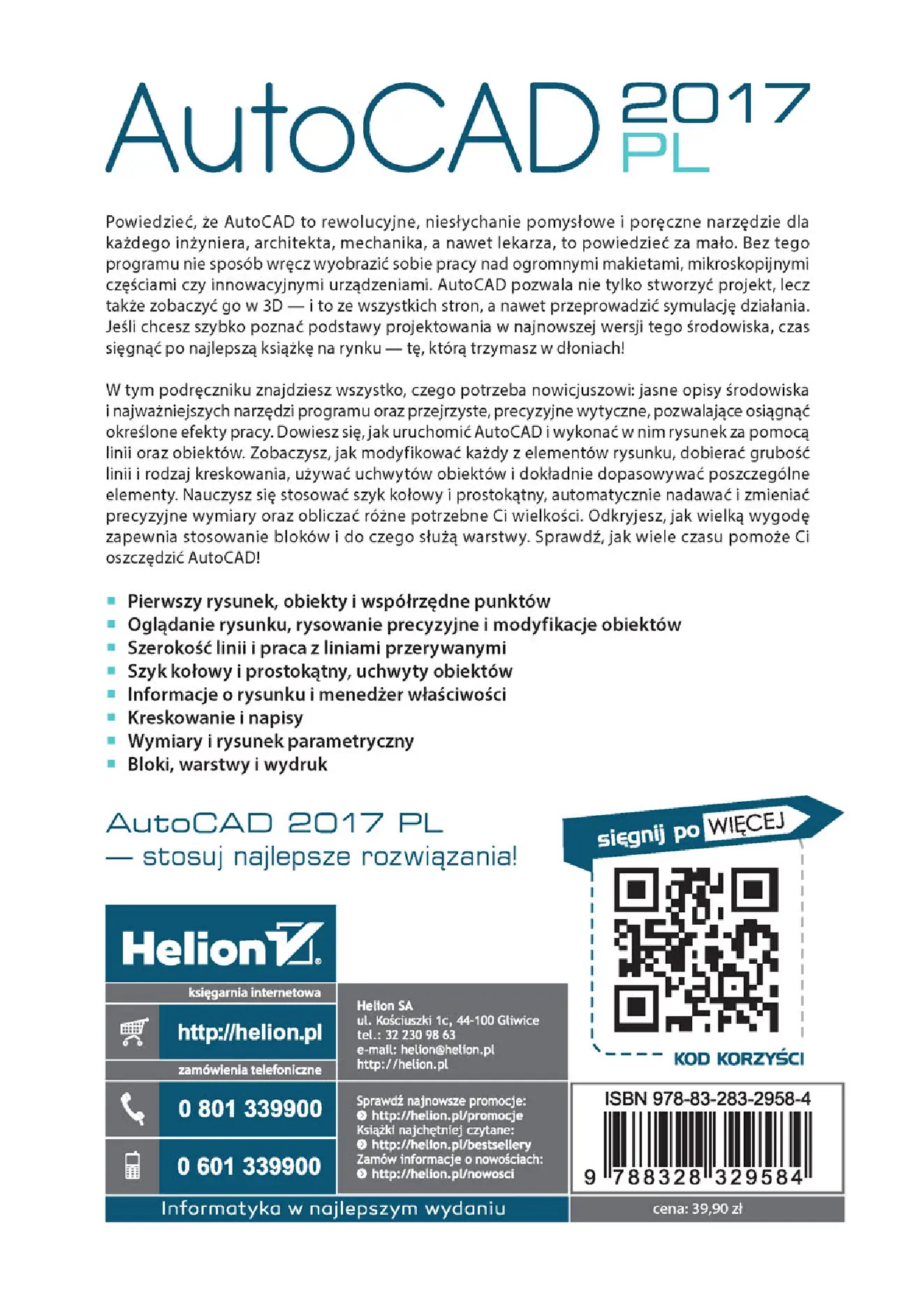 Fragment „AutoCAD 2017 PL. Pierwsze kroki” — strona 20 z 20