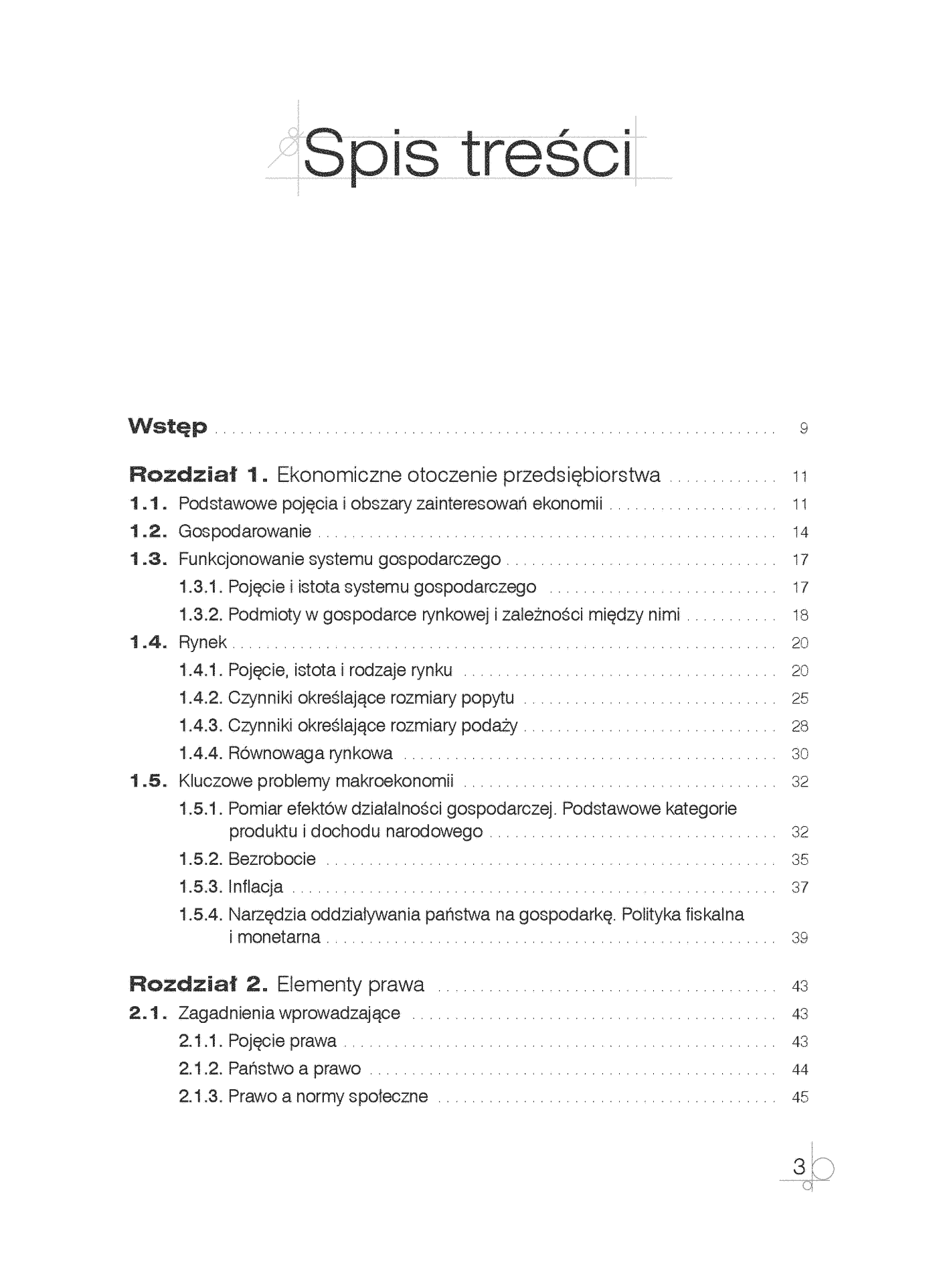 Fragment „Kwalifikacja A.35. Część 1. Planowanie i prowadzenie działalności w organizacji. Podręcznik do nauki zawodu technik ekonomista” — strona 3 z 30