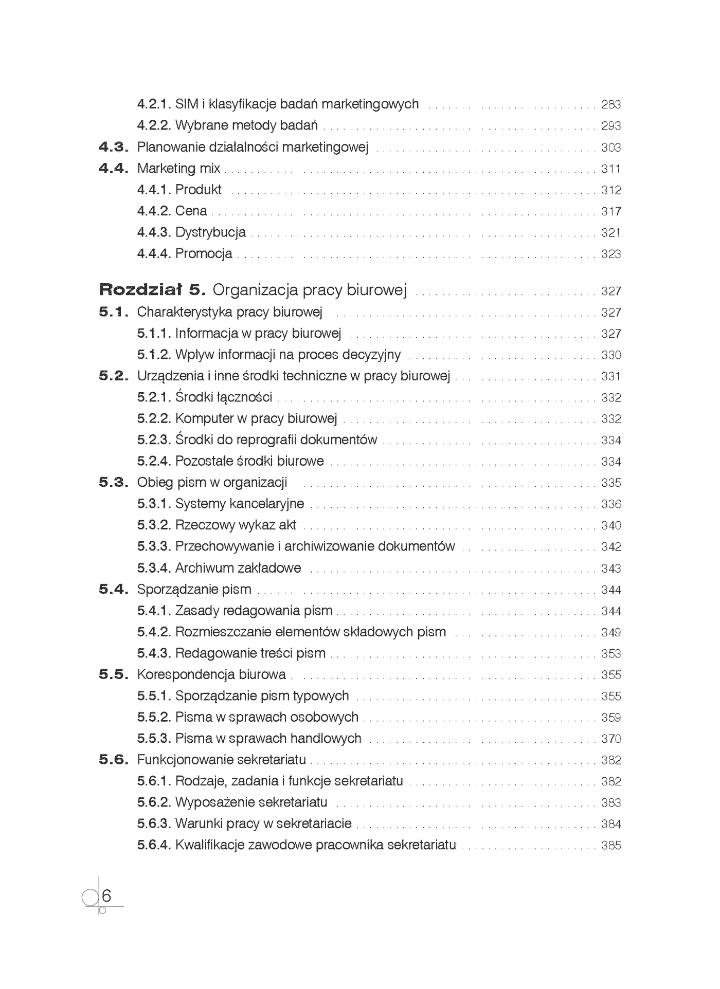 Fragment „Kwalifikacja A.35. Część 1. Planowanie i prowadzenie działalności w organizacji. Podręcznik do nauki zawodu technik ekonomista” — strona 6 z 30