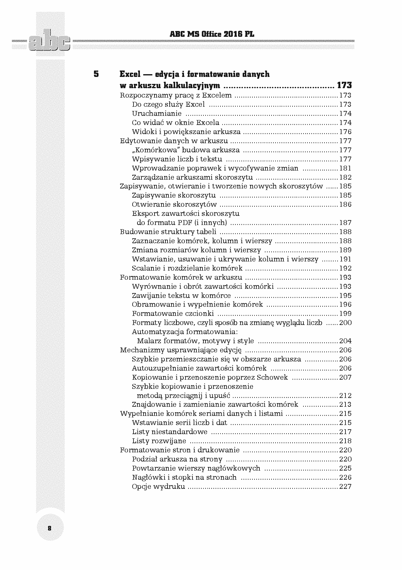 Fragment „ABC MS Office 2016 PL” — strona 6 z 30