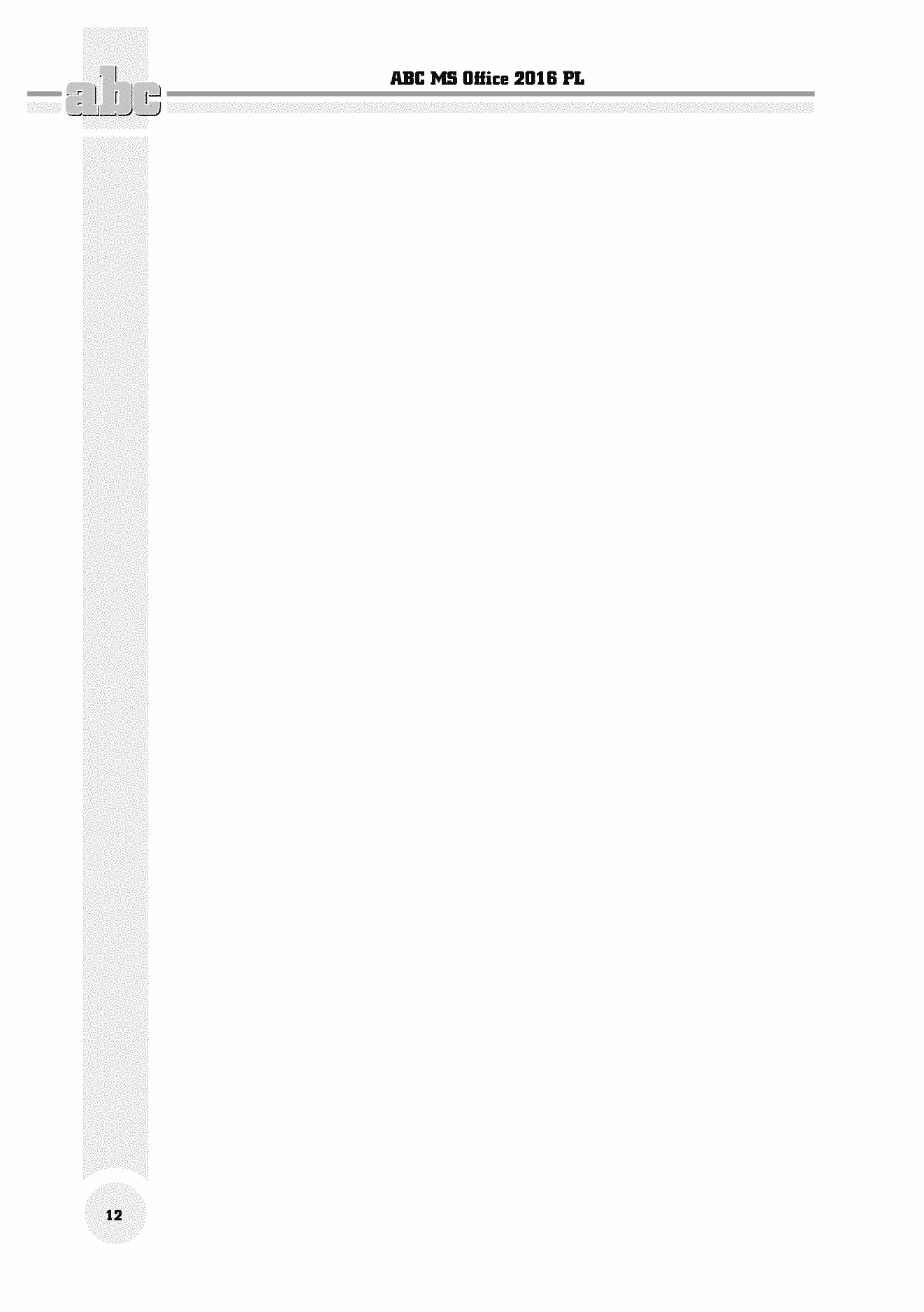 Fragment „ABC MS Office 2016 PL” — strona 10 z 30