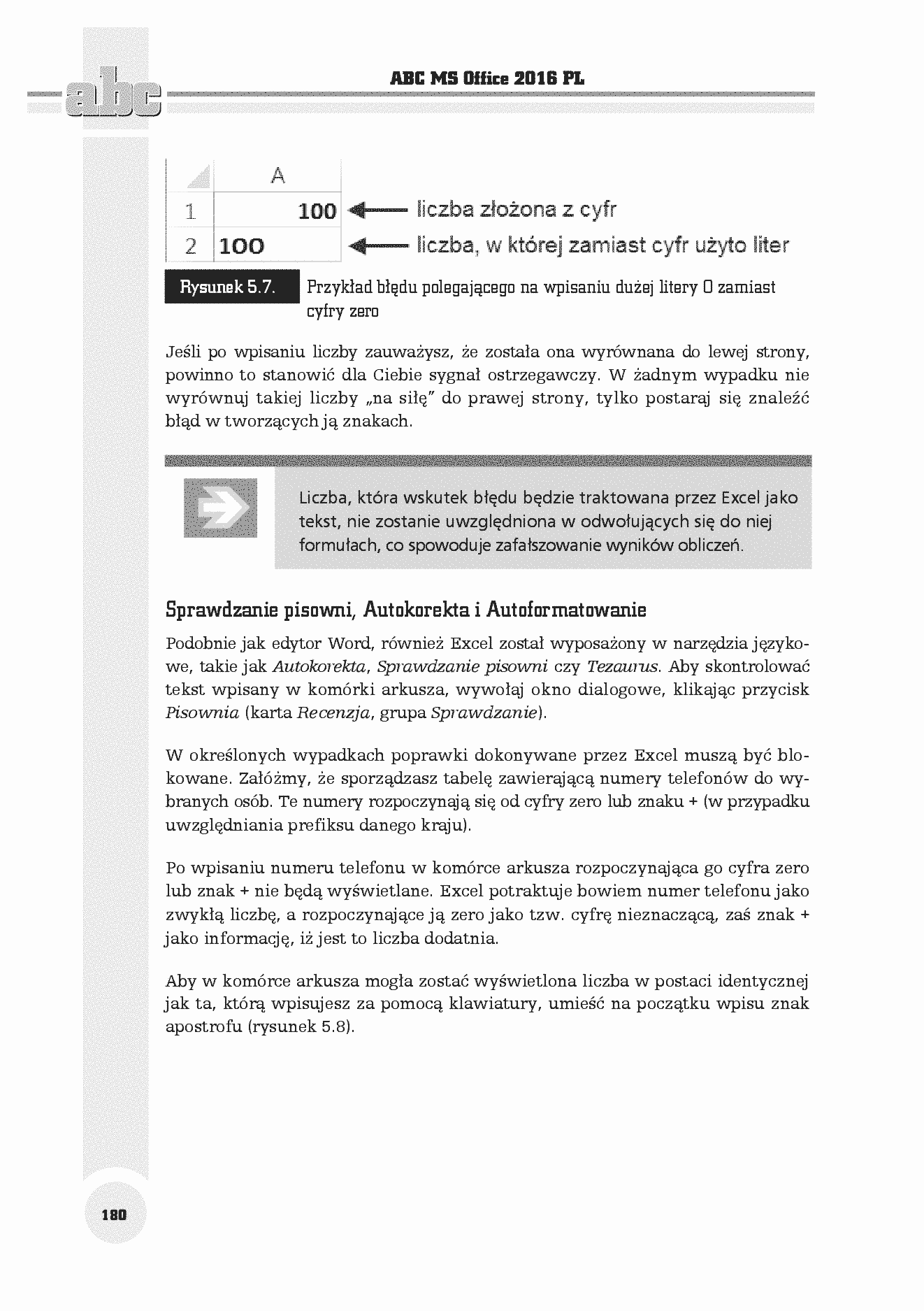 Fragment „ABC MS Office 2016 PL” — strona 18 z 30