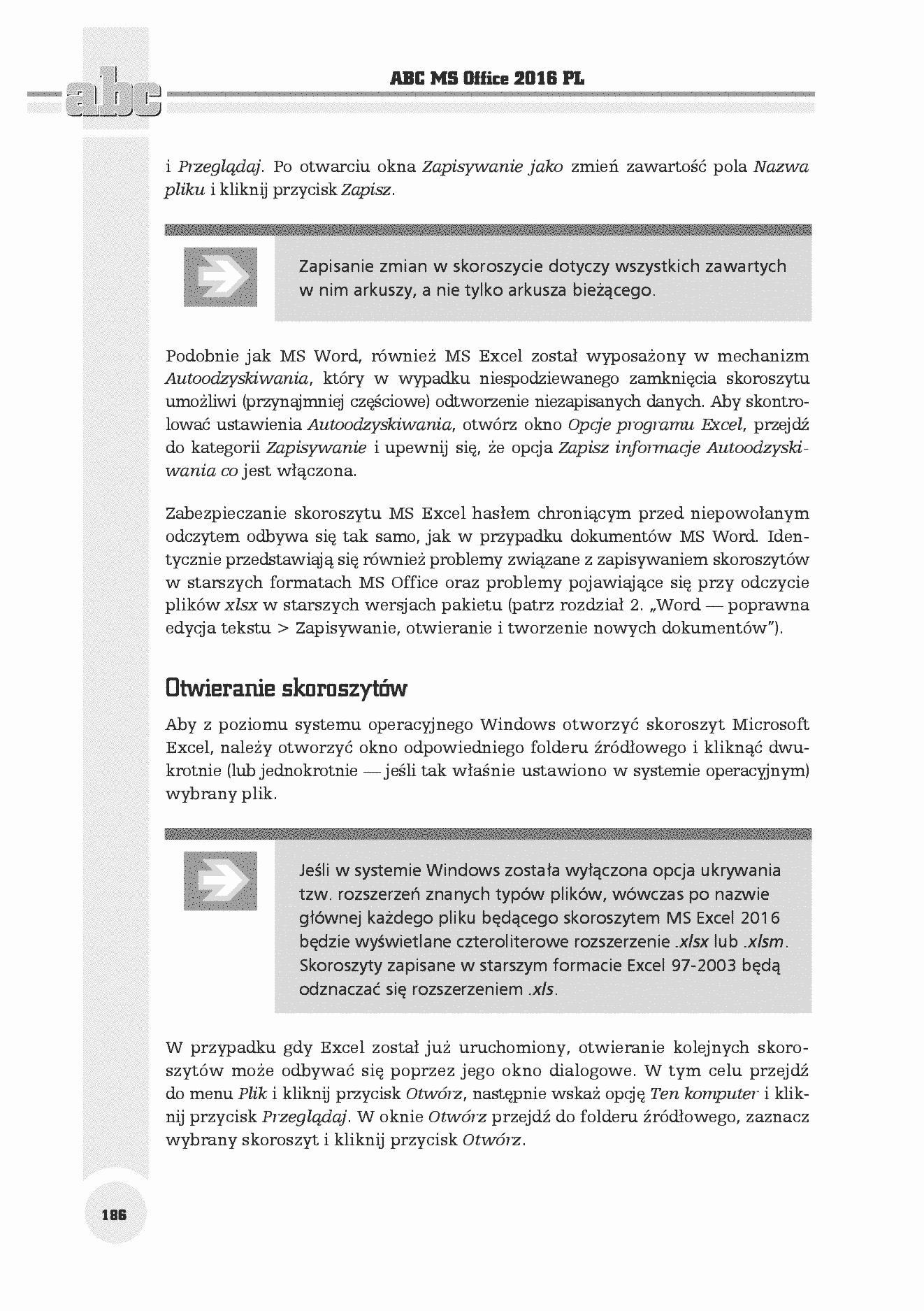 Fragment „ABC MS Office 2016 PL” — strona 24 z 30