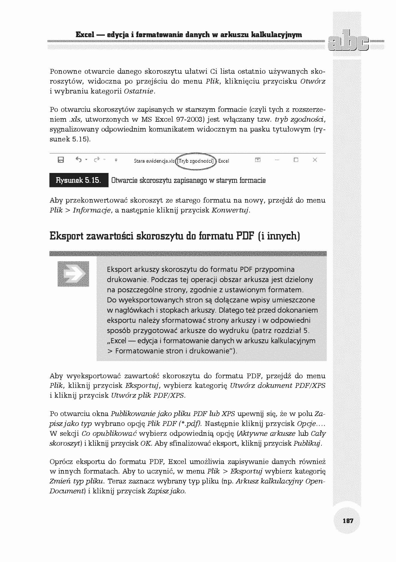 Fragment „ABC MS Office 2016 PL” — strona 25 z 30