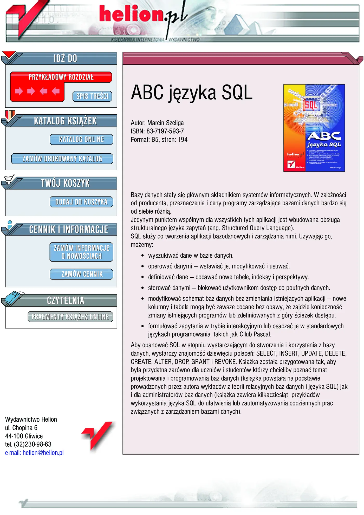 Fragment „ABC języka SQL” — strona 1 z 17