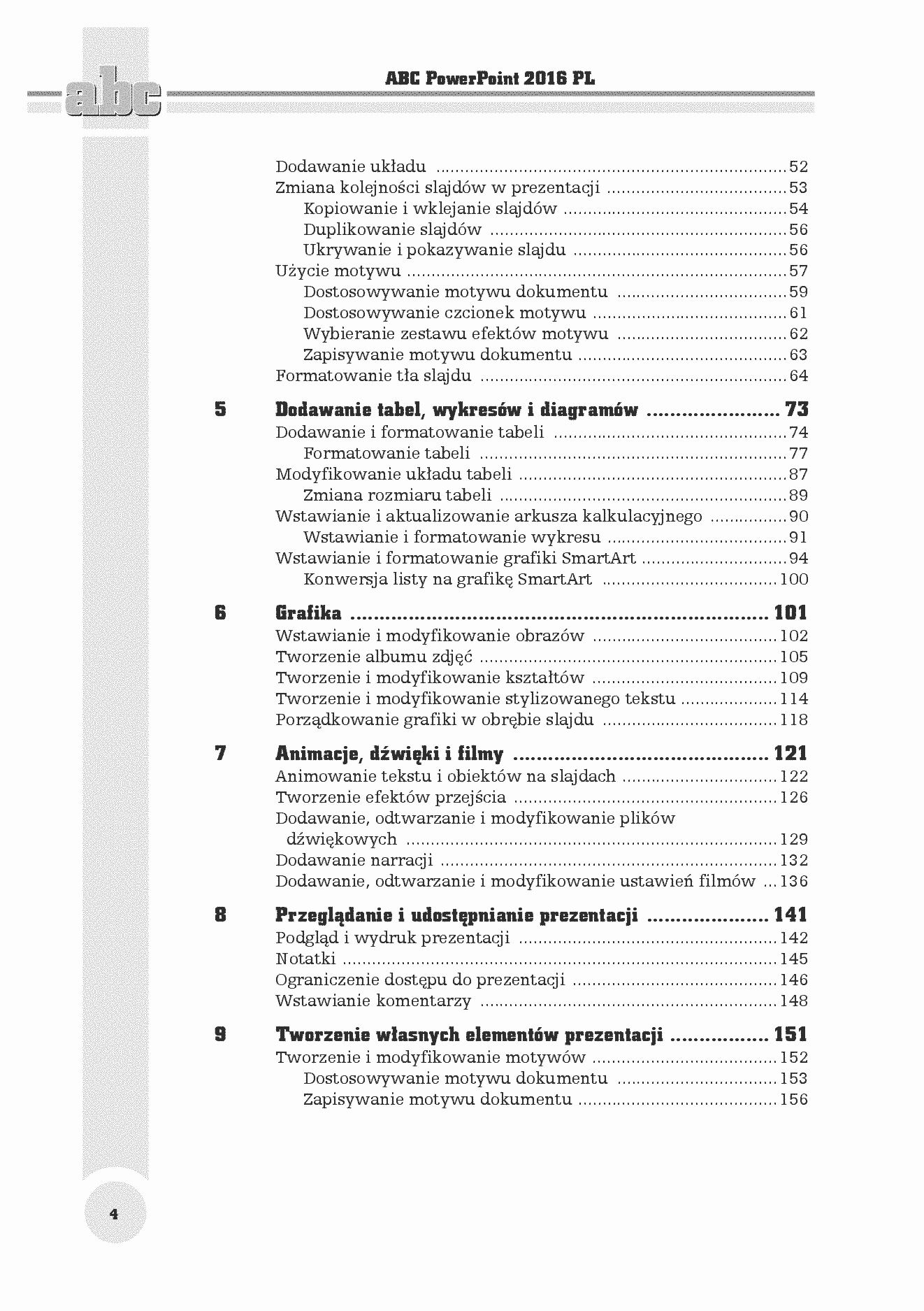Fragment „ABC PowerPoint 2016 PL” — strona 4 z 30