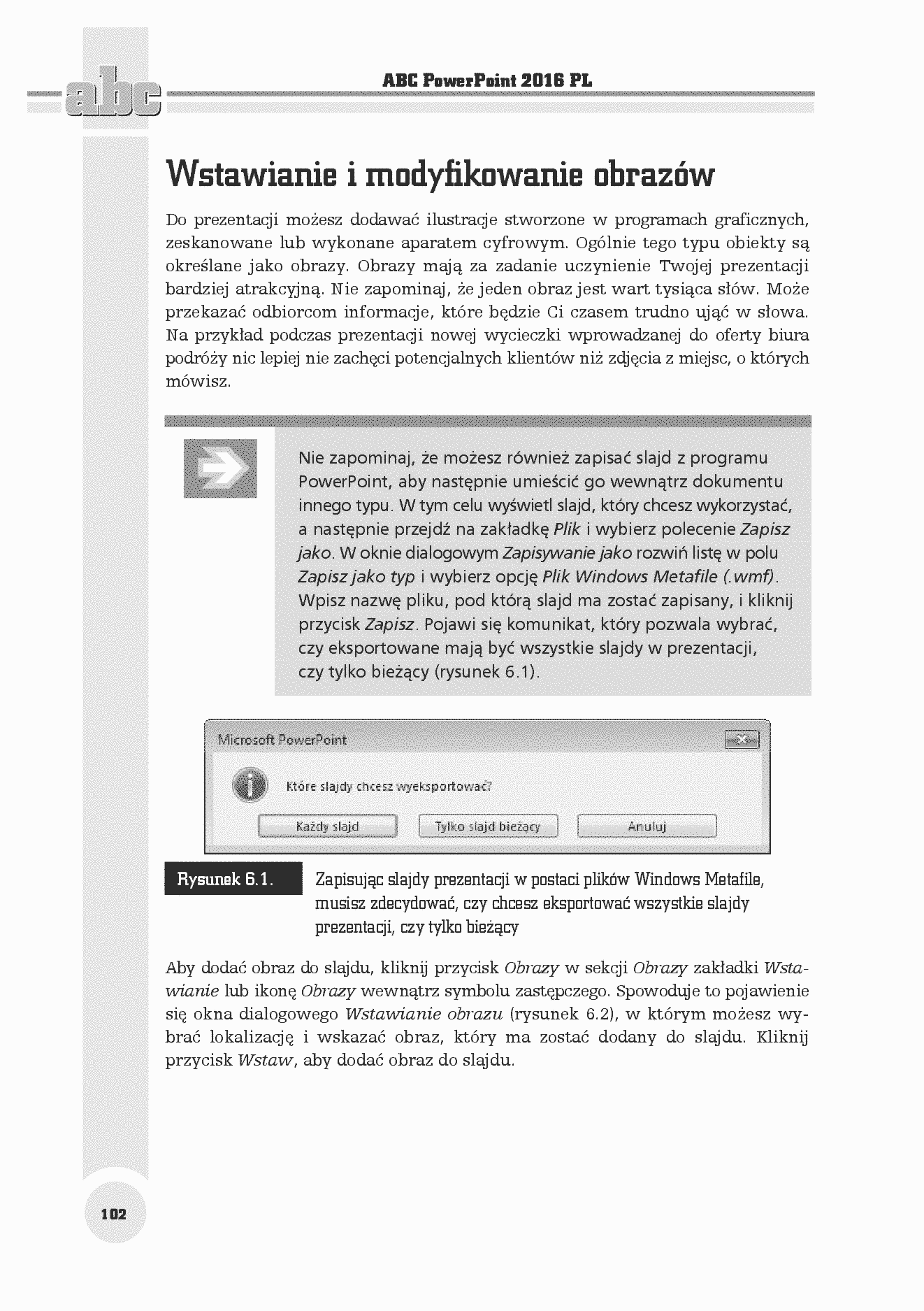 Fragment „ABC PowerPoint 2016 PL” — strona 8 z 30